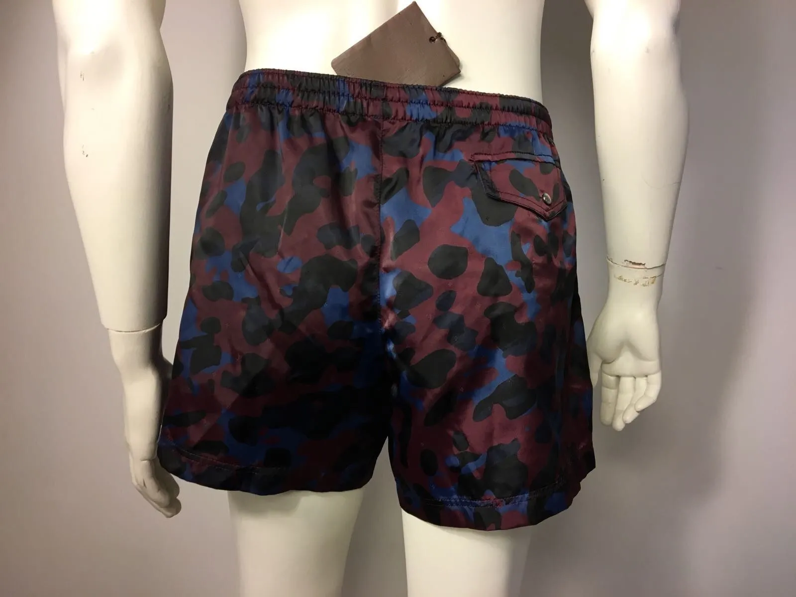 Monogram Camo Print Swim Shorts