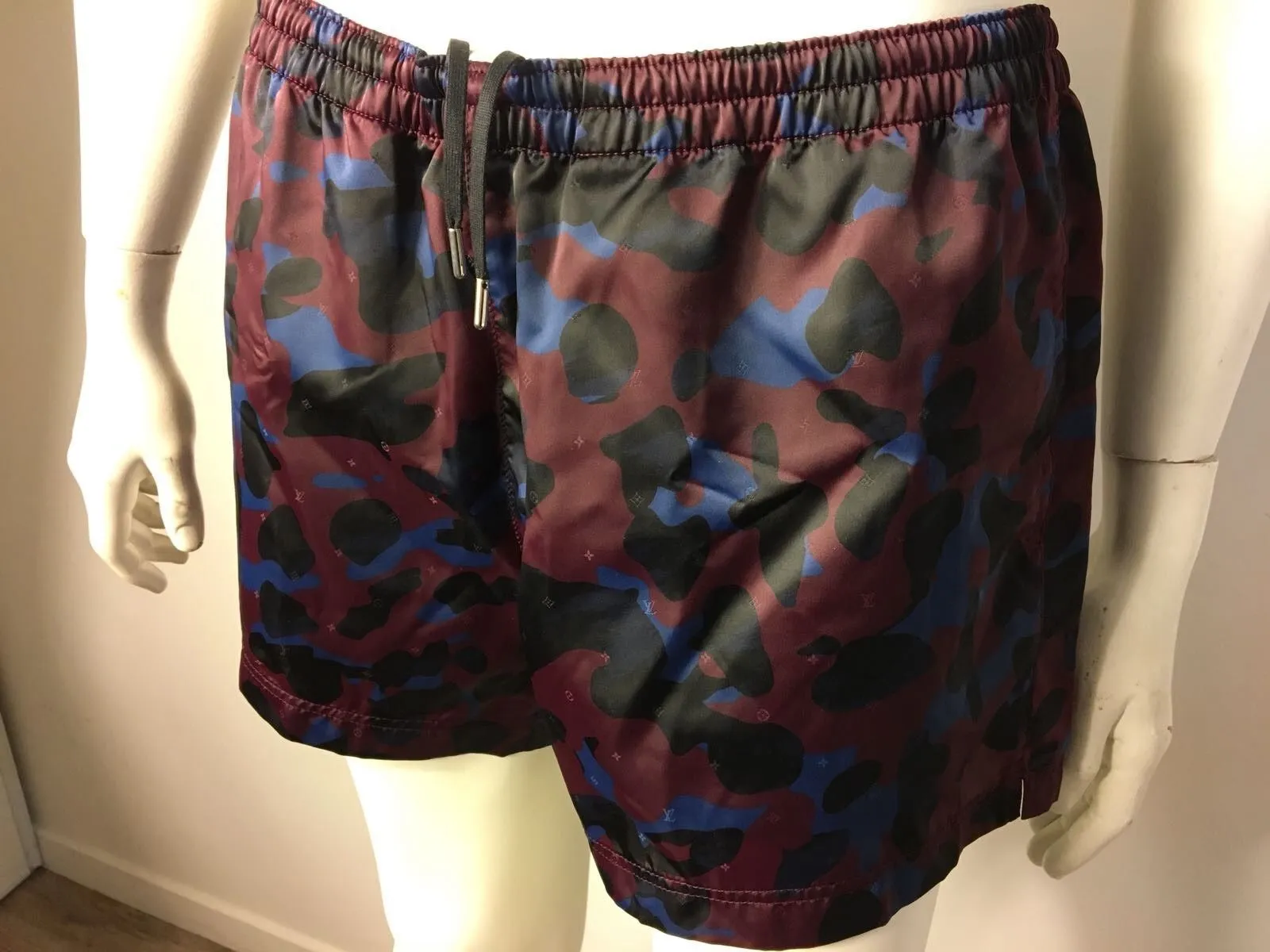 Monogram Camo Print Swim Shorts