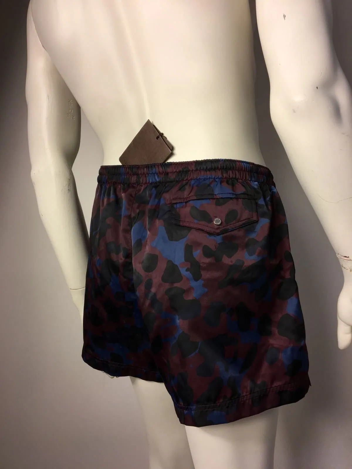 Monogram Camo Print Swim Shorts