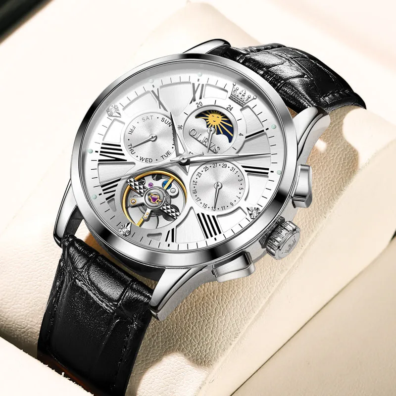 Multi-function Mechanical Watch Glow-in-the-dark Hollow Men's Watch