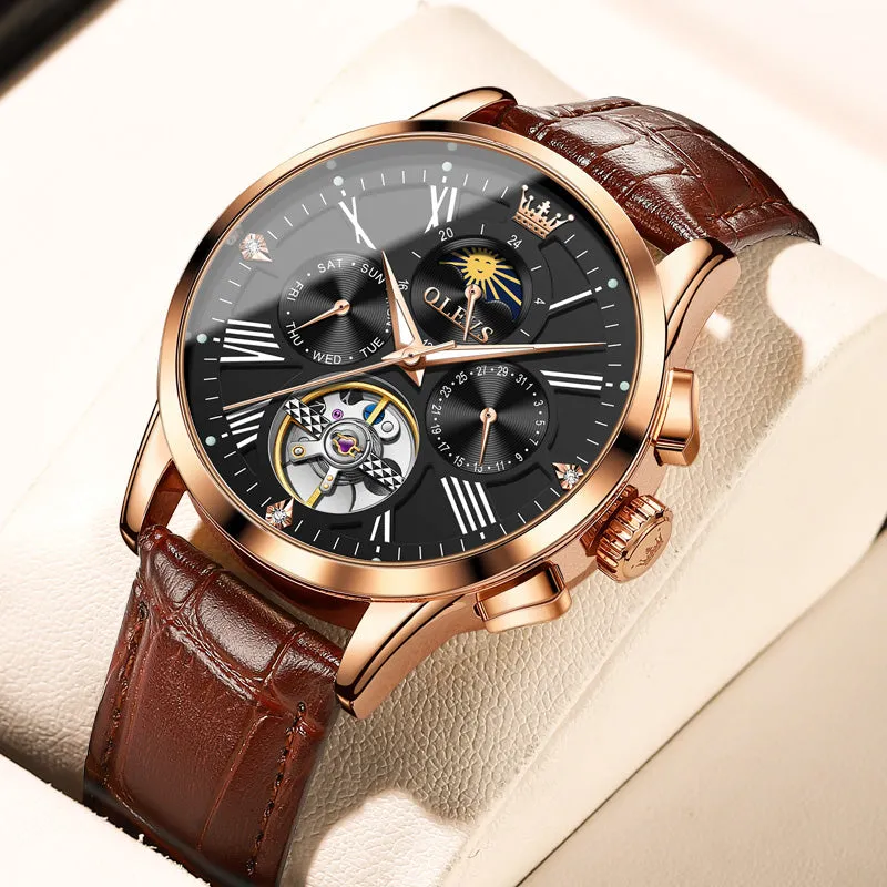 Multi-function Mechanical Watch Glow-in-the-dark Hollow Men's Watch