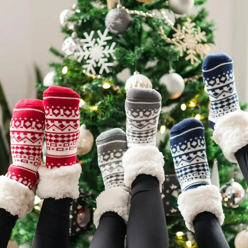 Nordic Granite - Recycled Slipper Socks