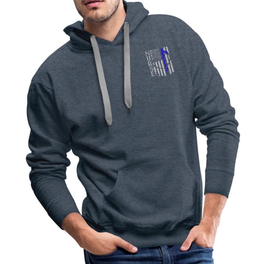Nurse Flag Rod of Asclepius Men’s Premium Hoodie (CK1966)