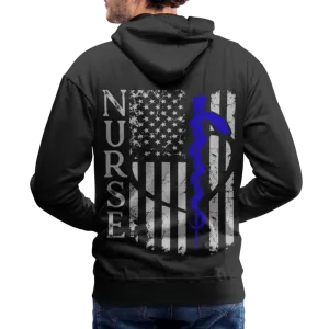 Nurse Flag Rod of Asclepius Men’s Premium Hoodie (CK1966)
