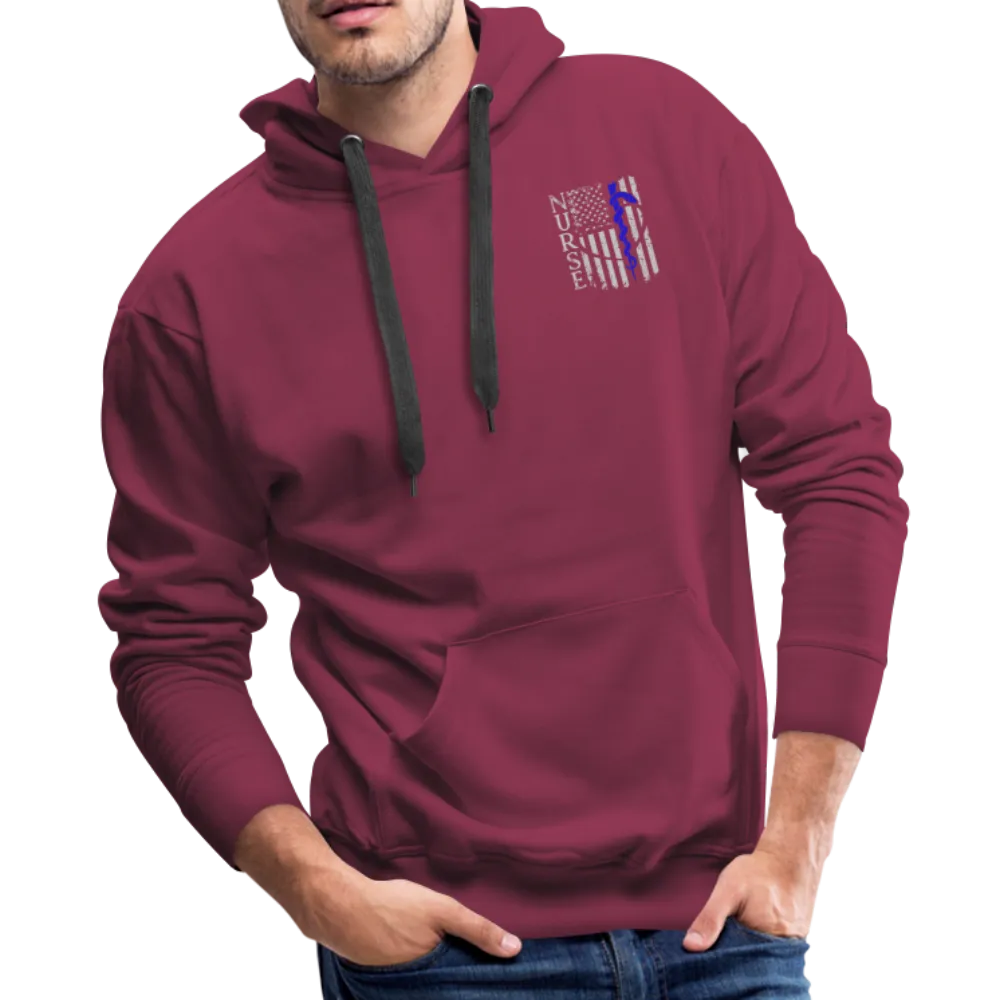 Nurse Flag Rod of Asclepius Men’s Premium Hoodie (CK1966)