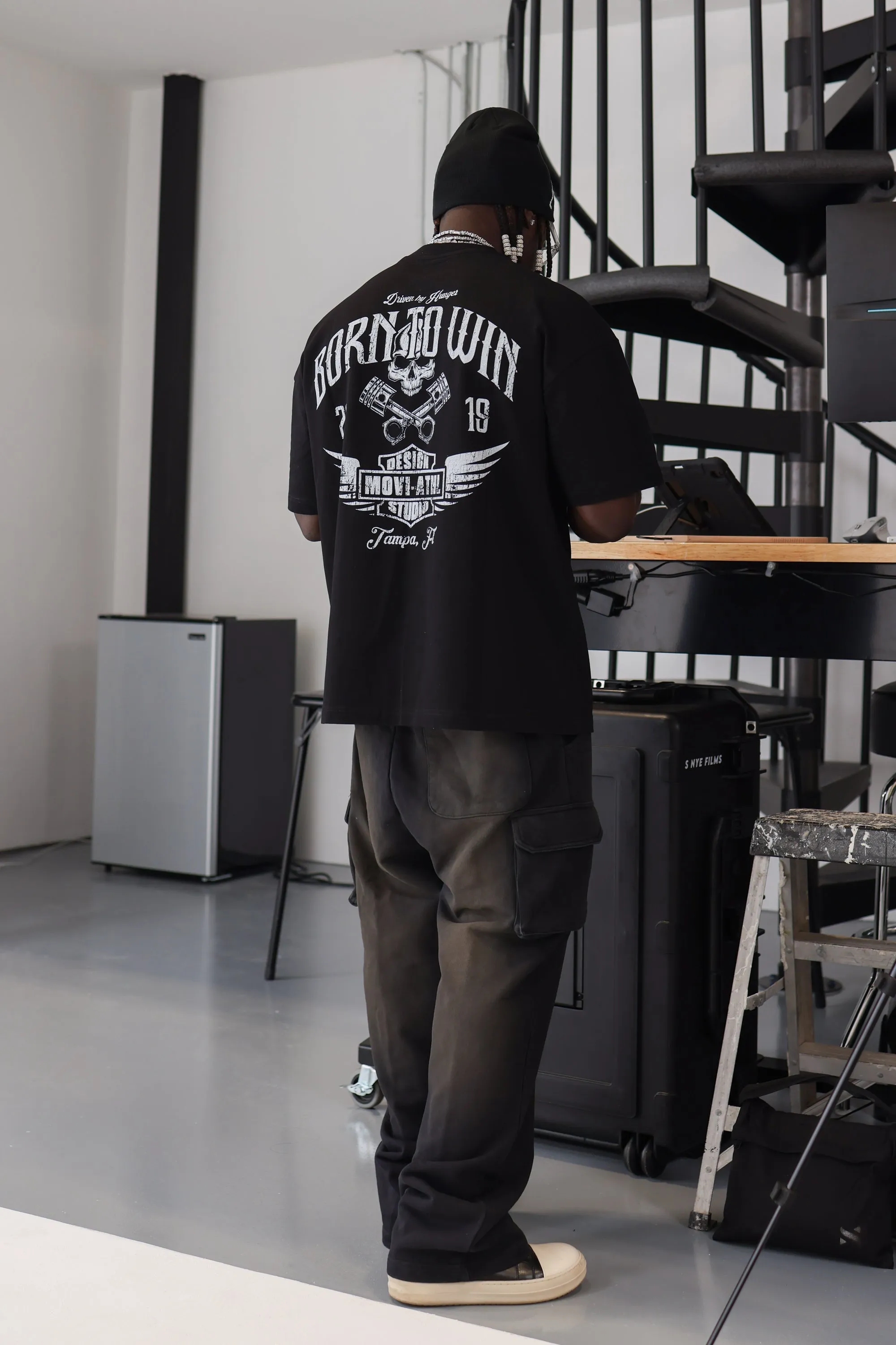 ORIGIN GLOW BAGGY CARGO SWEATS - OMBRE
