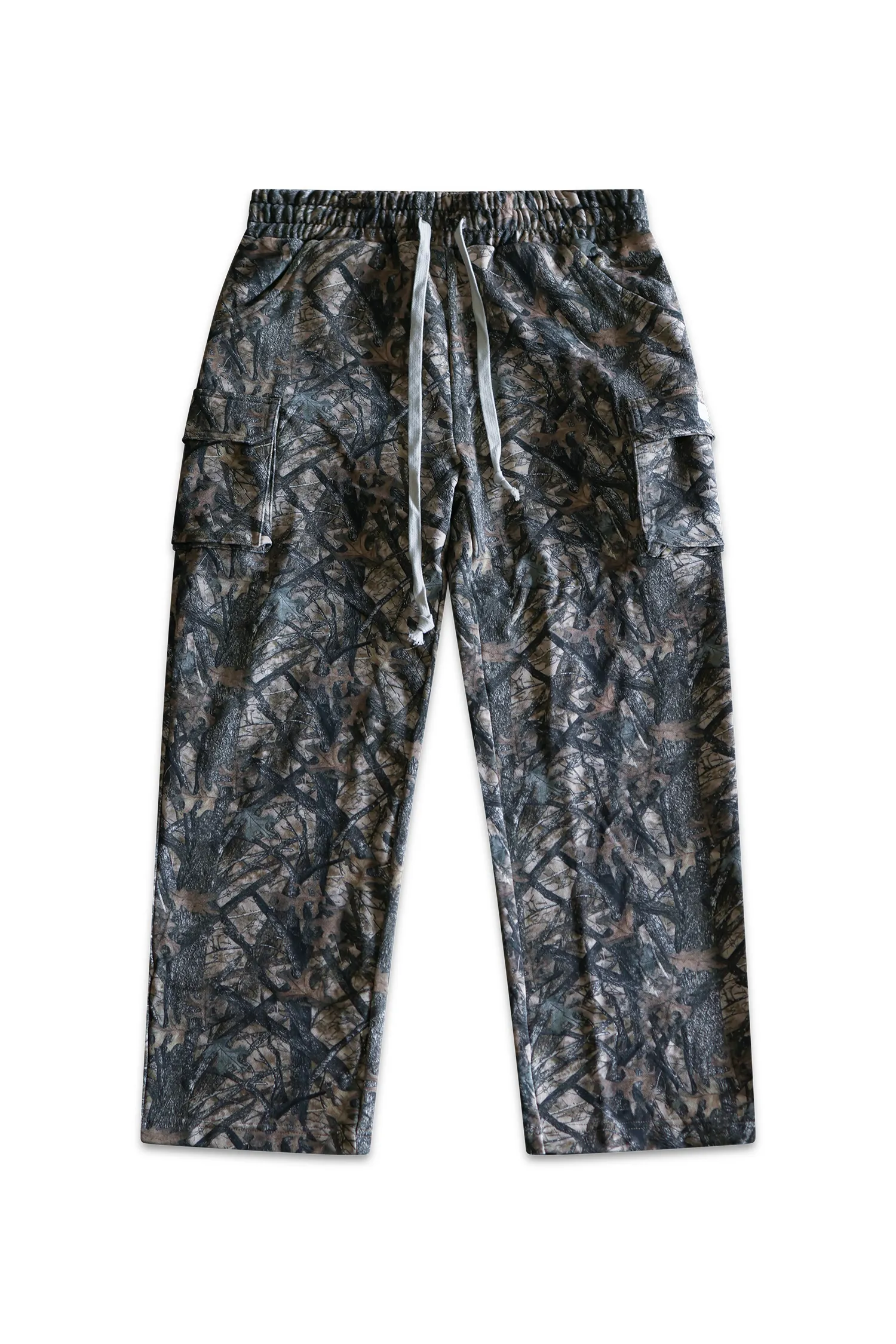 ORIGIN GLOW BAGGY CARGO SWEATS - TREE CAMO