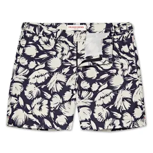 Orlebar Brown - Bulldog Botany Swim Shorts in Navy/White Sand