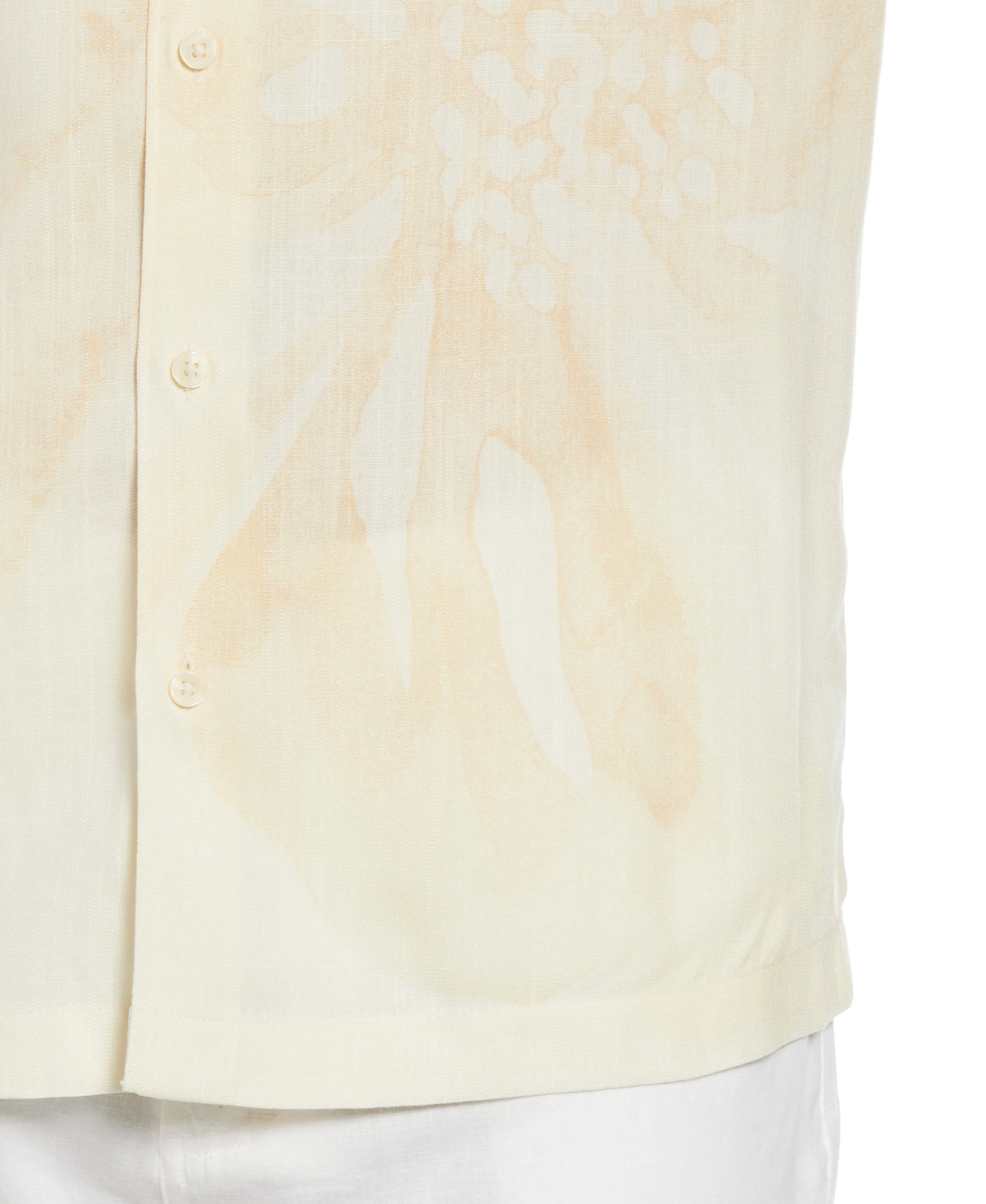 Oversized Tropical Placement Print Shirt