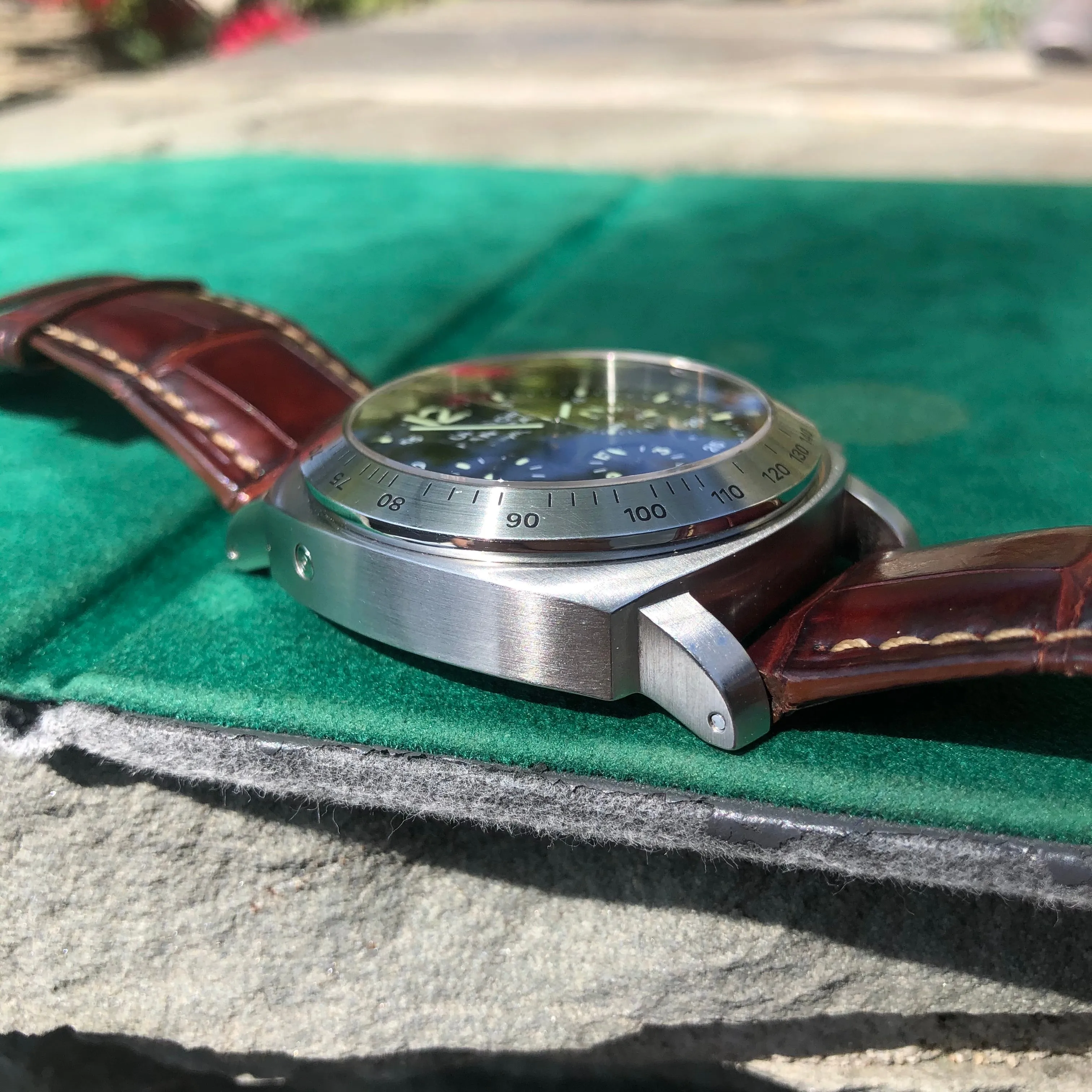 Panerai Luminor Daylight PAM 250 Chronograph Automatic Stainless Steel 44mm Wristwatch