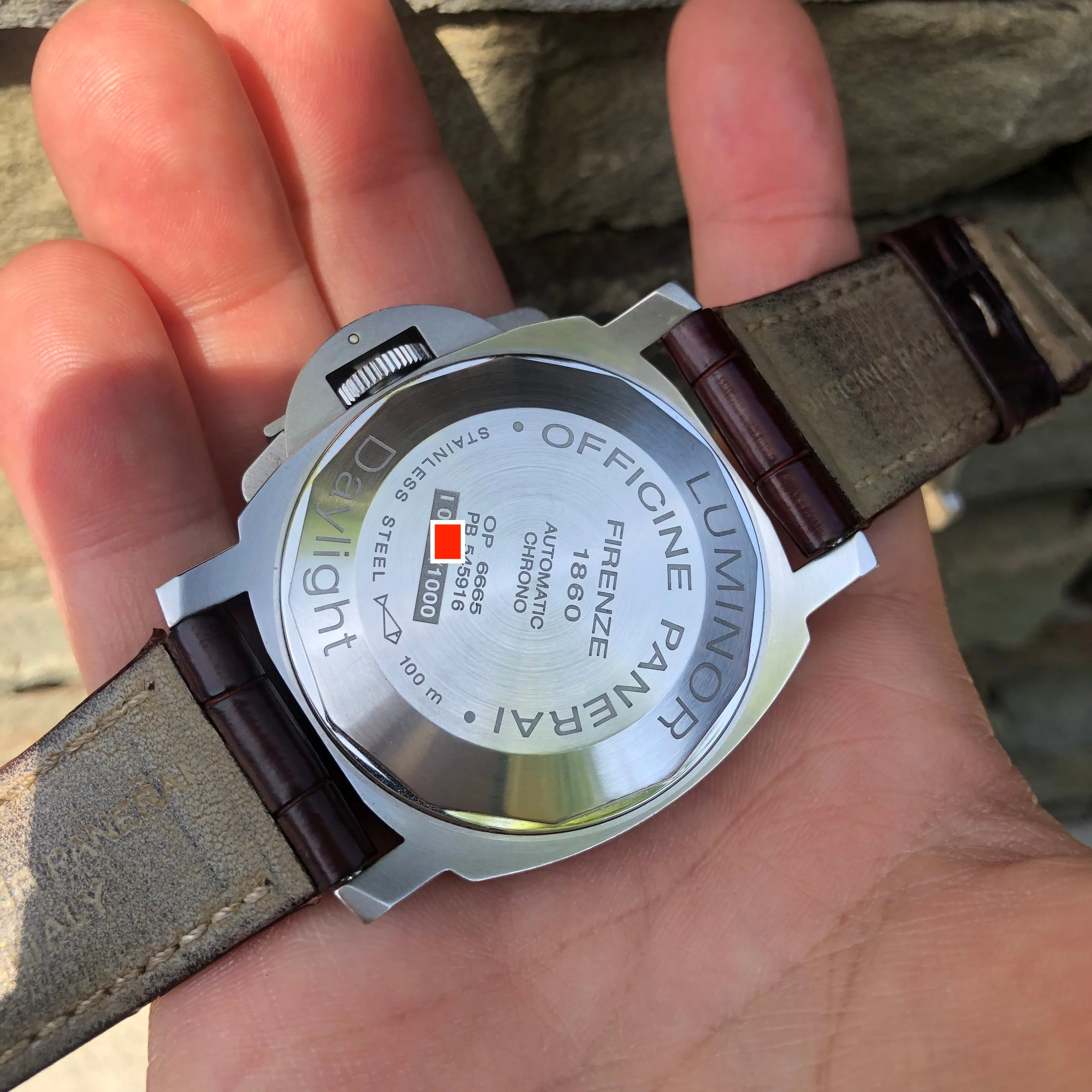 Panerai Luminor Daylight PAM 250 Chronograph Automatic Stainless Steel 44mm Wristwatch