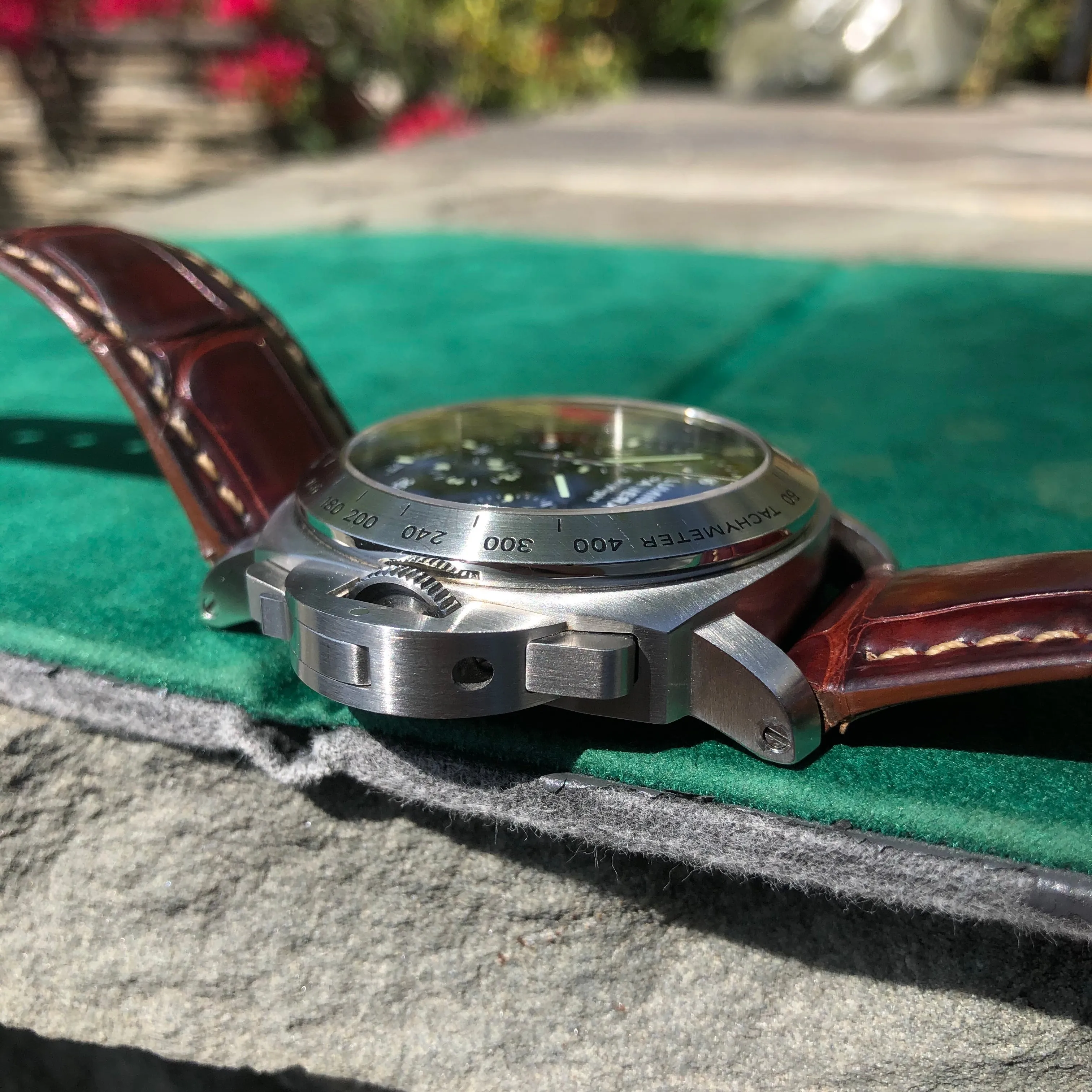 Panerai Luminor Daylight PAM 250 Chronograph Automatic Stainless Steel 44mm Wristwatch