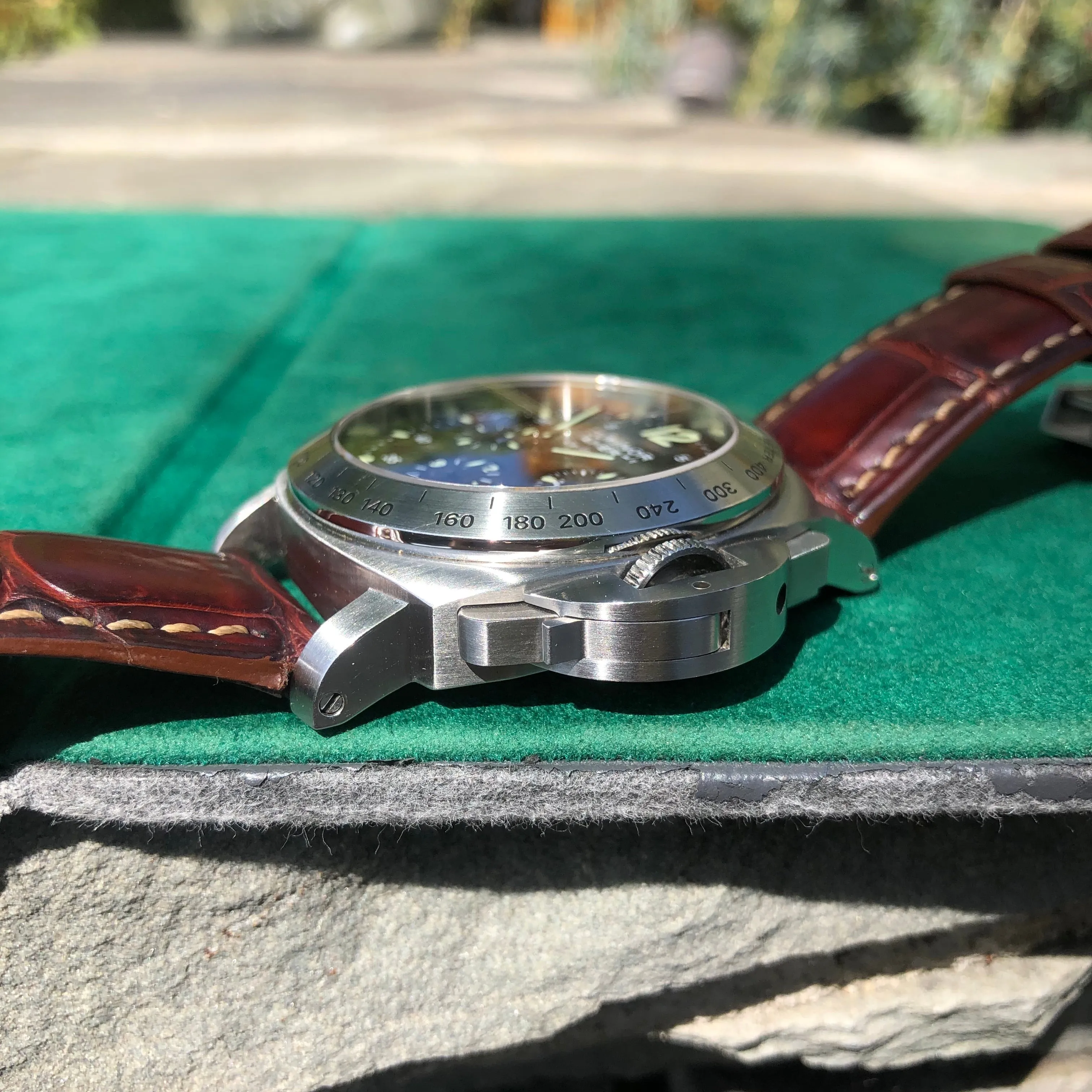 Panerai Luminor Daylight PAM 250 Chronograph Automatic Stainless Steel 44mm Wristwatch