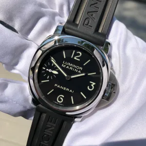 Panerai Luminor Marina PAM 111 Sandwich Dial Black 44mm Manual Wind Box Papers Circa 2012