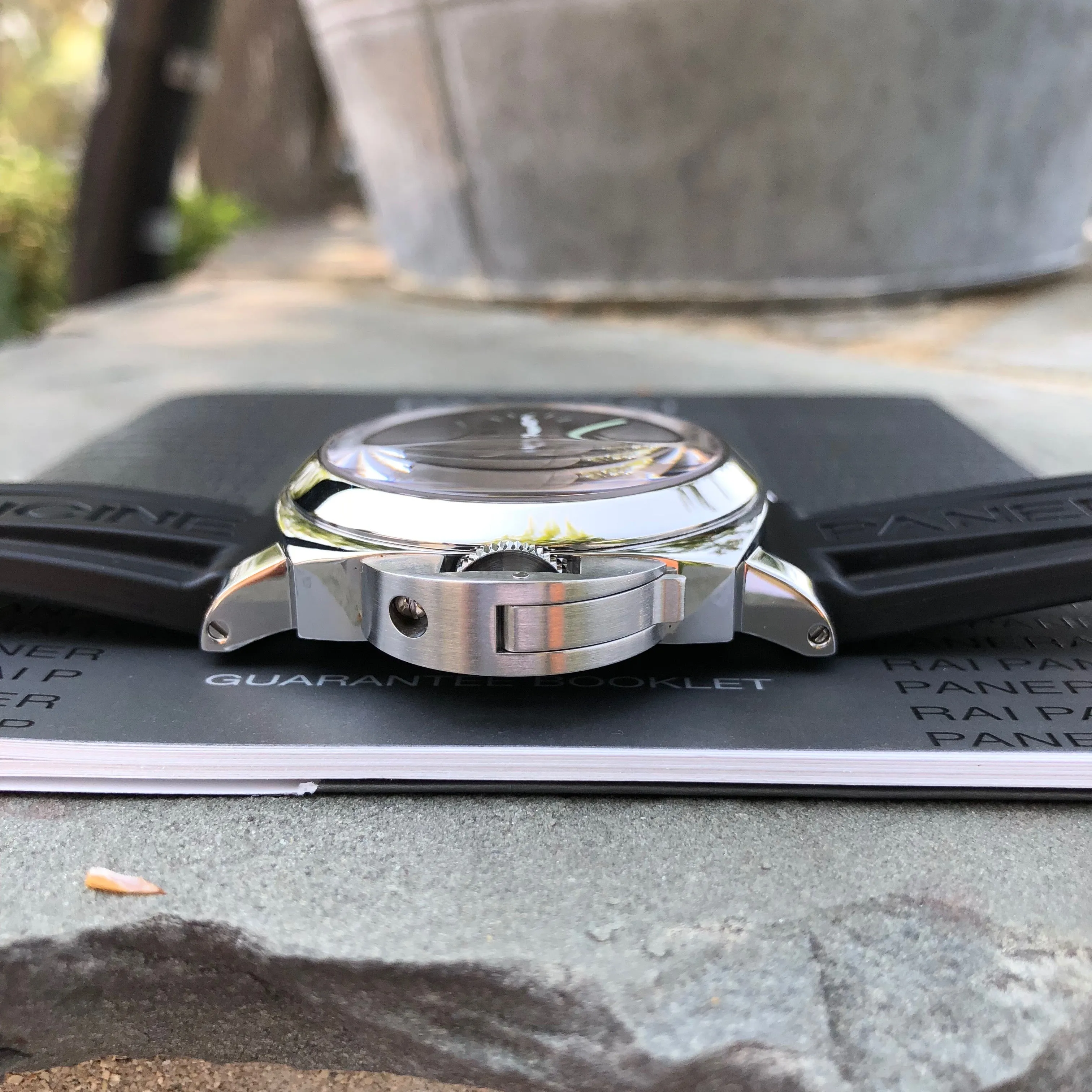 Panerai Luminor Marina PAM 111 Sandwich Dial Black 44mm Manual Wind Box Papers Circa 2012