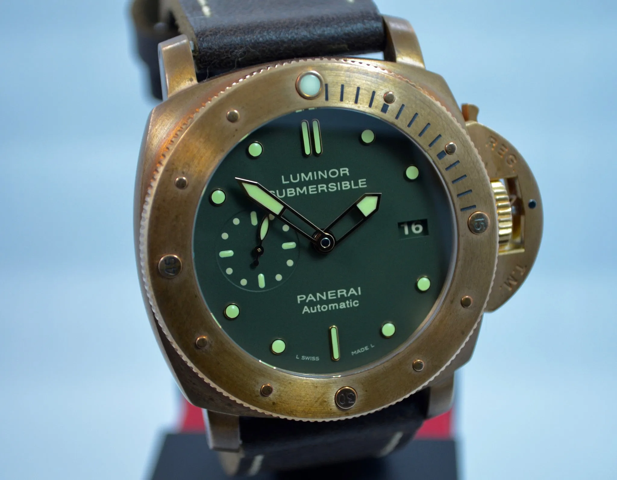 Panerai PAM 382 Bronzo Luminor Submersible 1950 3 Day Automatic Watch
