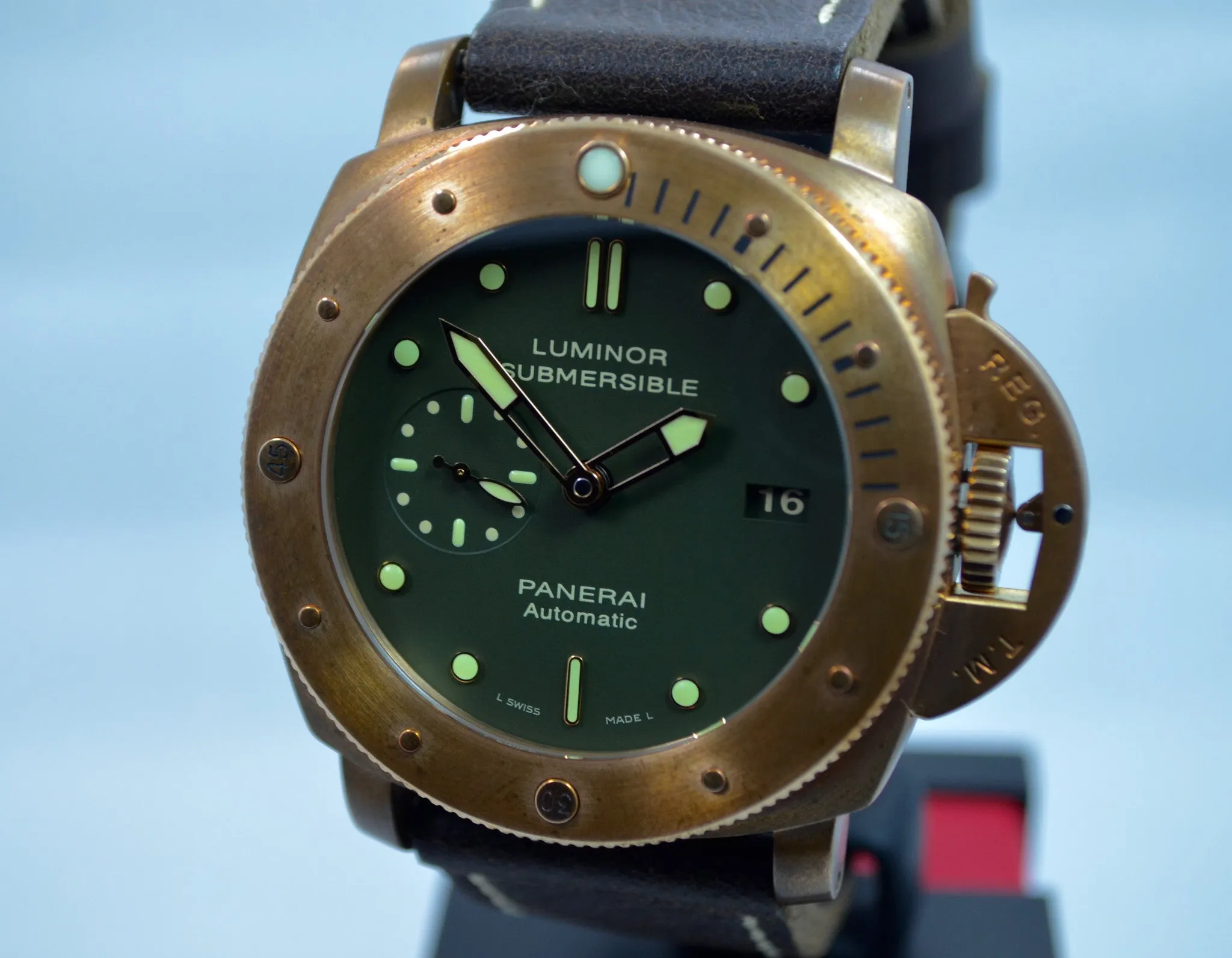Panerai PAM 382 Bronzo Luminor Submersible 1950 3 Day Automatic Watch