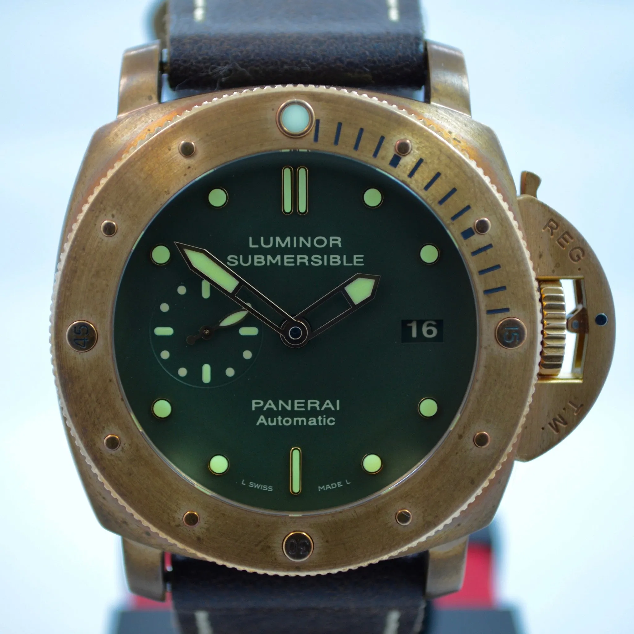 Panerai PAM 382 Bronzo Luminor Submersible 1950 3 Day Automatic Watch