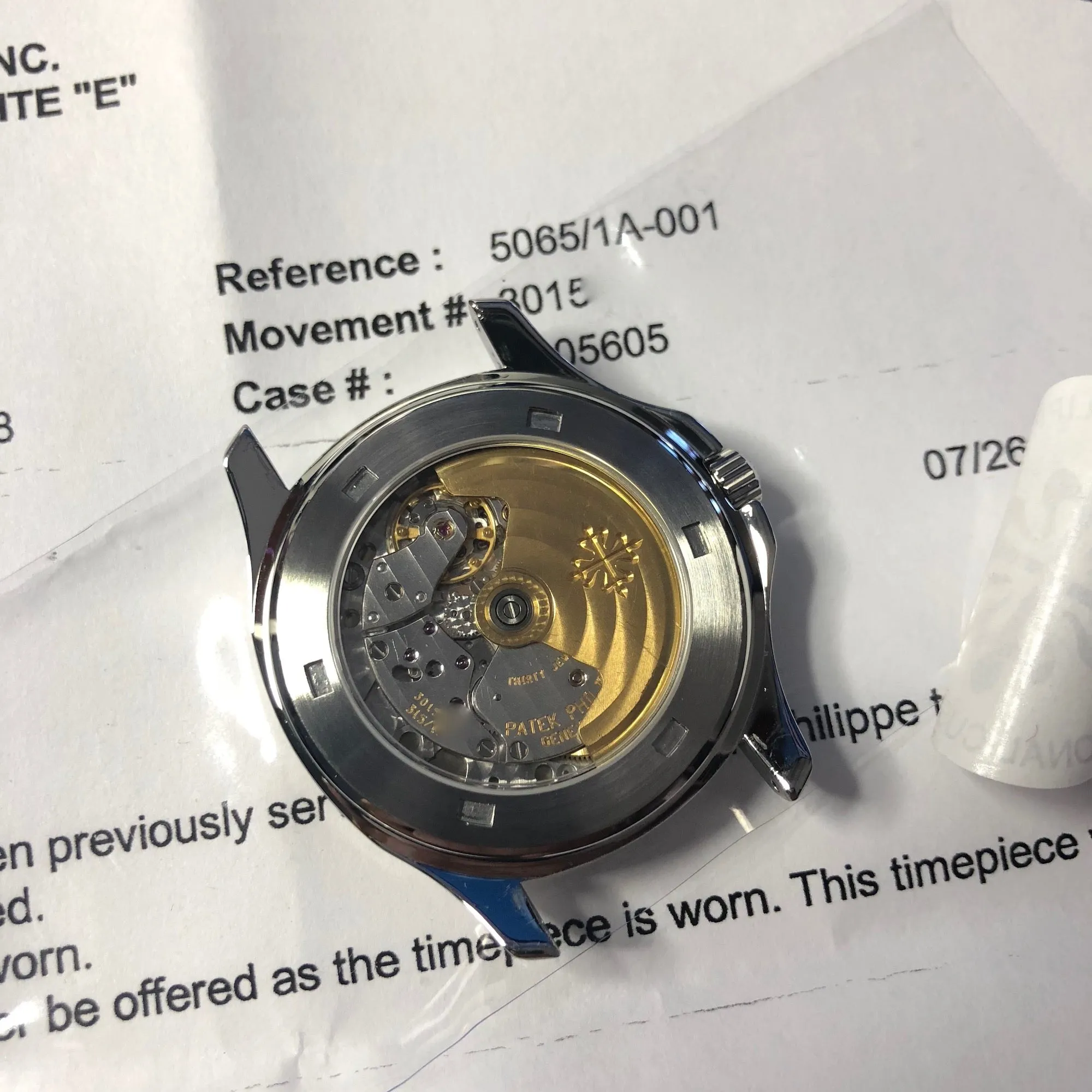 Patek Philippe Jumbo Aquanaut 5065 Stainless Steel Automatic Wristwatch 5065/1A