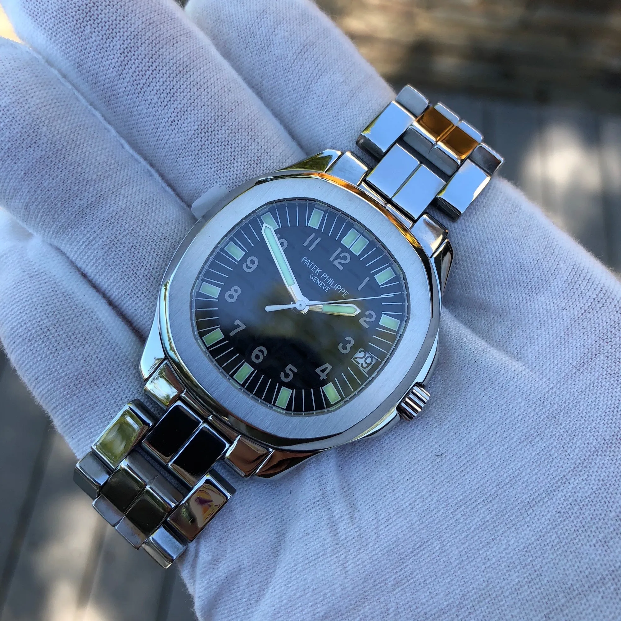 Patek Philippe Jumbo Aquanaut 5065 Stainless Steel Automatic Wristwatch 5065/1A