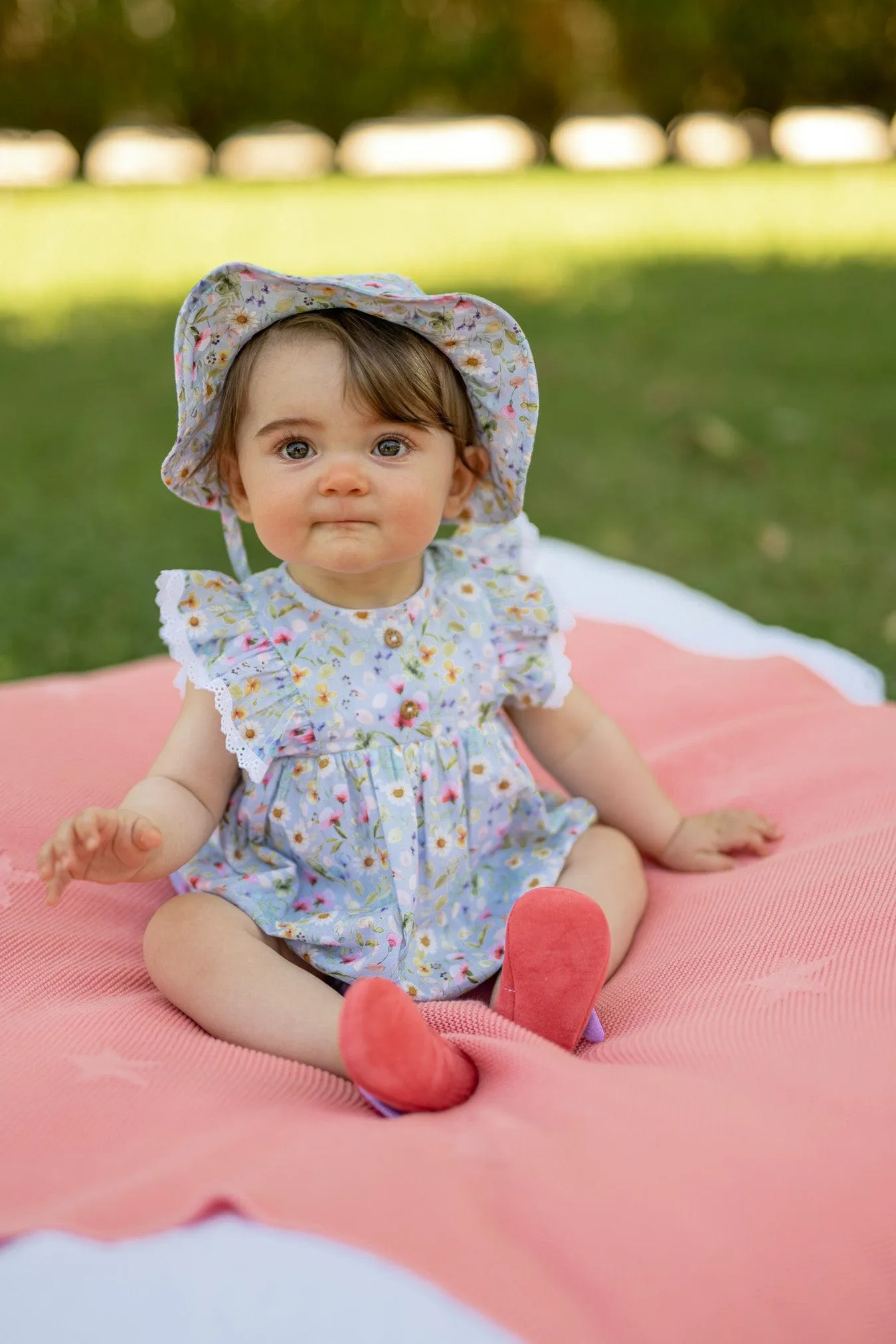 Paz Rodriguez Floral Print Bubble Bodysuit