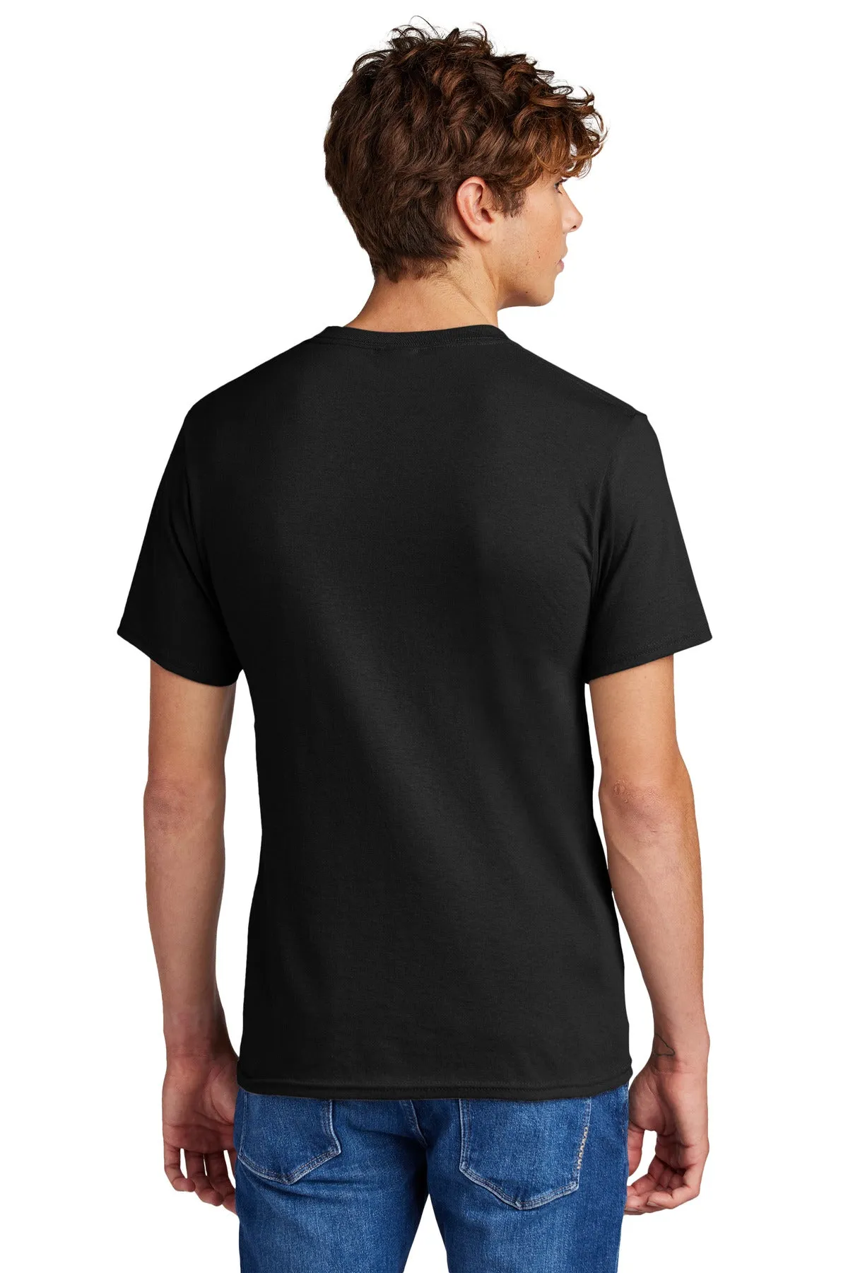 Port & Company Core Blend Tee.  PC55 Jet Black
