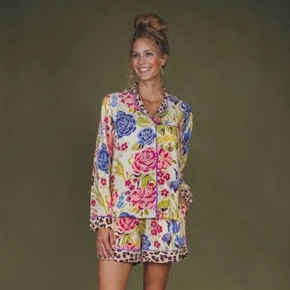 Powder Floral Stencil Supersoft Summer Pyjamas