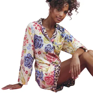 Powder Floral Stencil Supersoft Summer Pyjamas