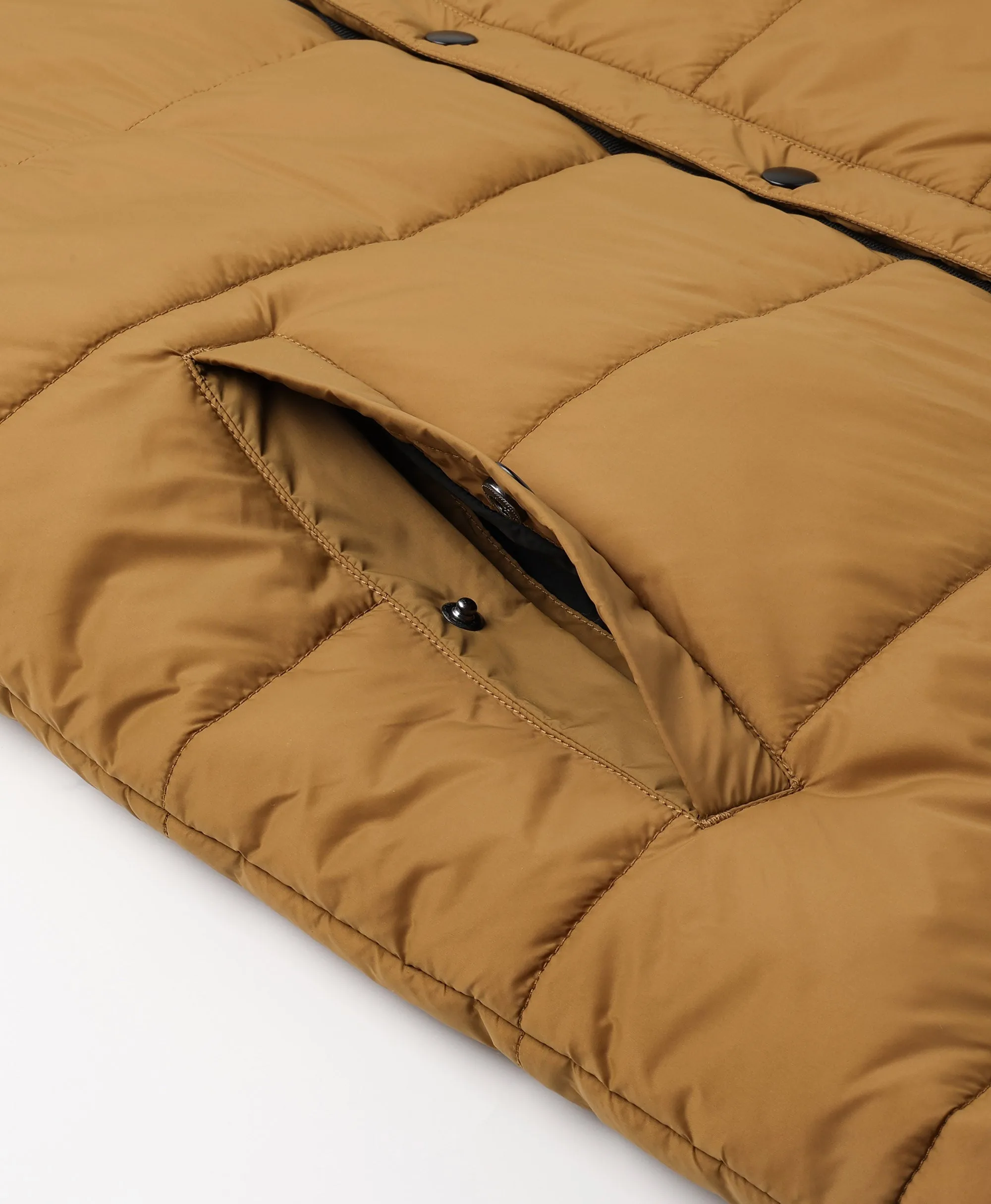 PuffLyte™ Men's Heated Lightweight Vest - Black / Khaki