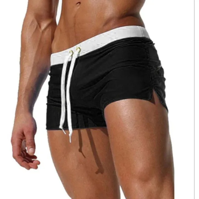 Quick-drying Patterns Beach Inner Solid Color Swimwear Men Swimsuit Swimming Trunks Men Swimwear Shorts Bathing Suit