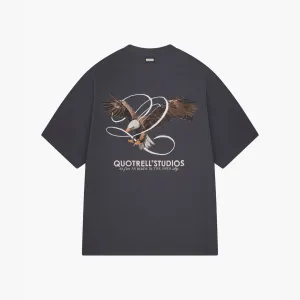 RAPTOR TEE | ANTHRACITE/WHITE