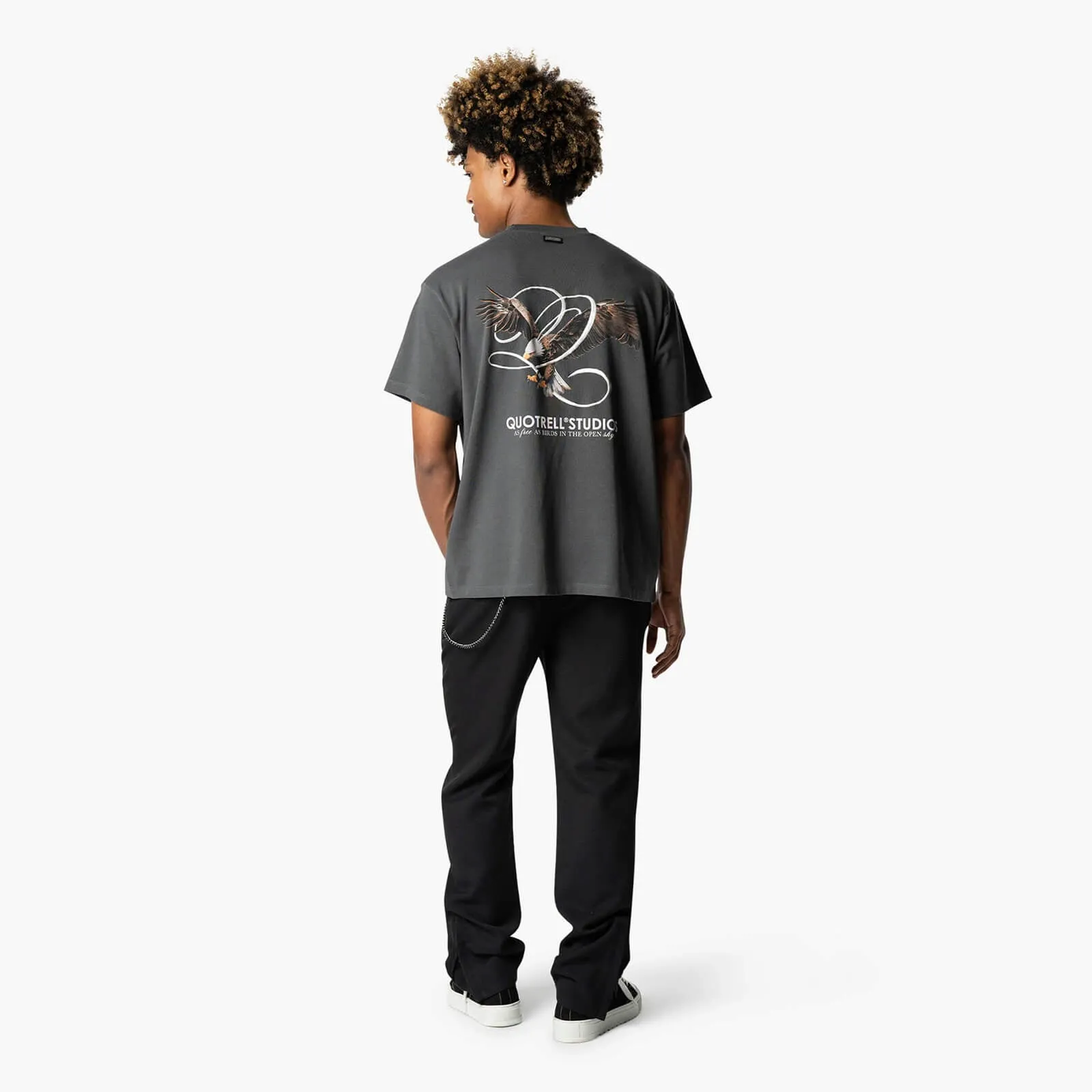 RAPTOR TEE | ANTHRACITE/WHITE
