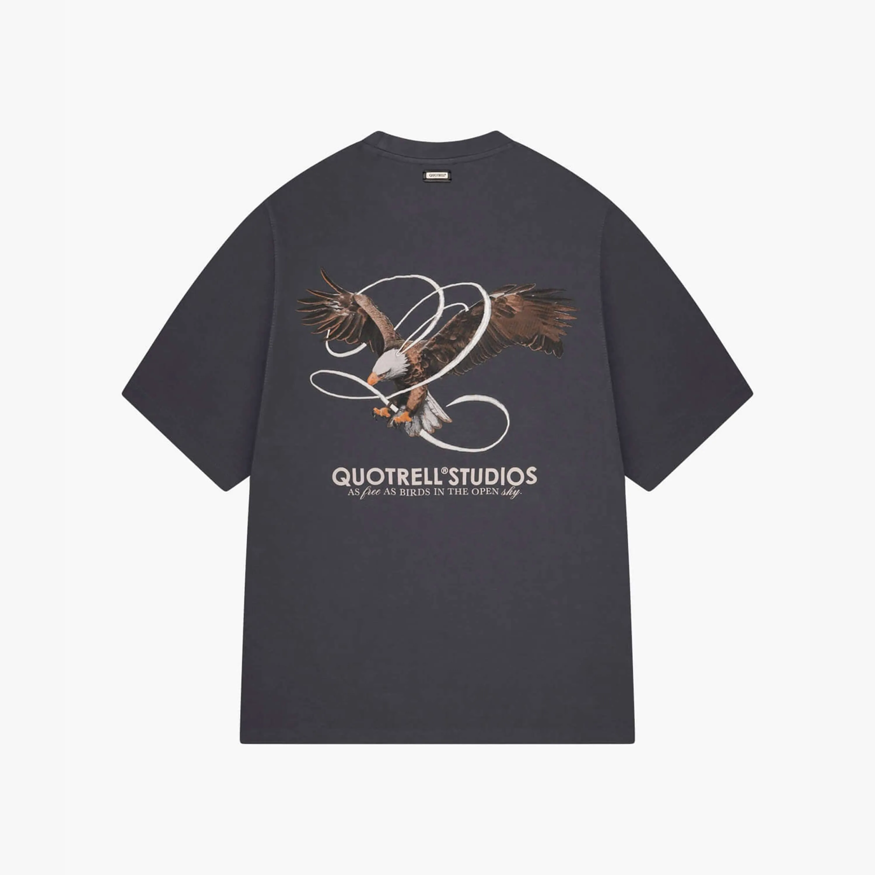 RAPTOR TEE | ANTHRACITE/WHITE