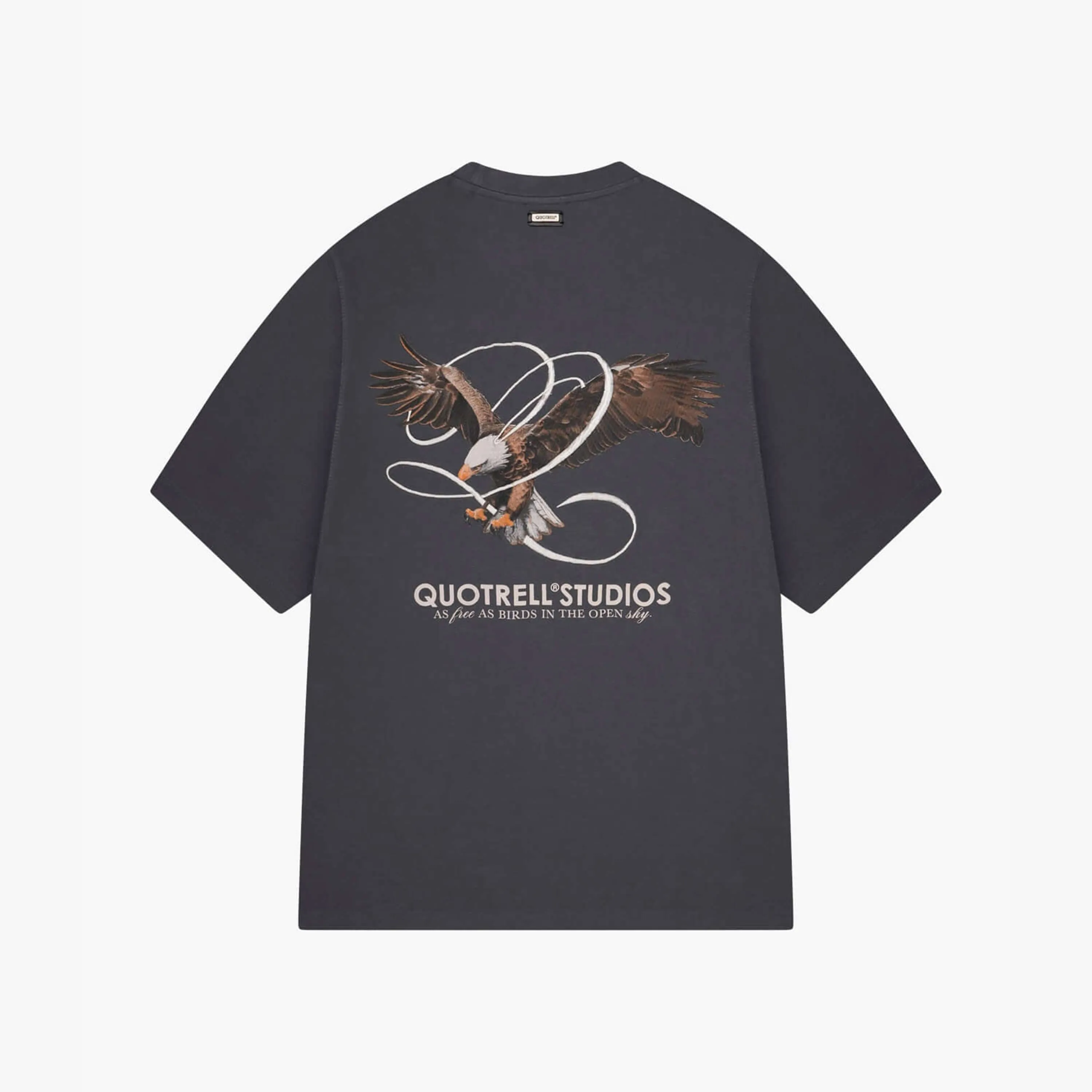 RAPTOR TEE | ANTHRACITE/WHITE