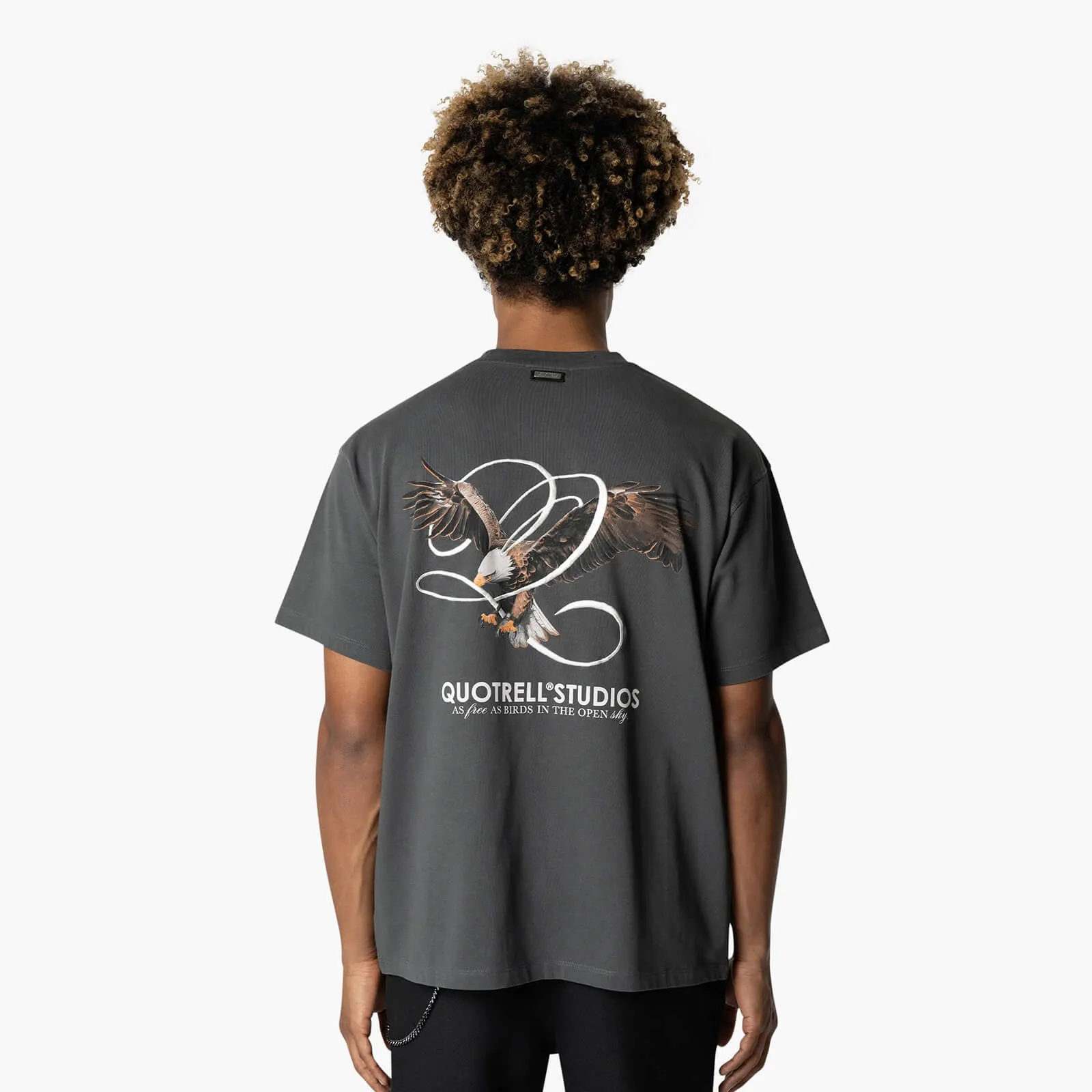 RAPTOR TEE | ANTHRACITE/WHITE