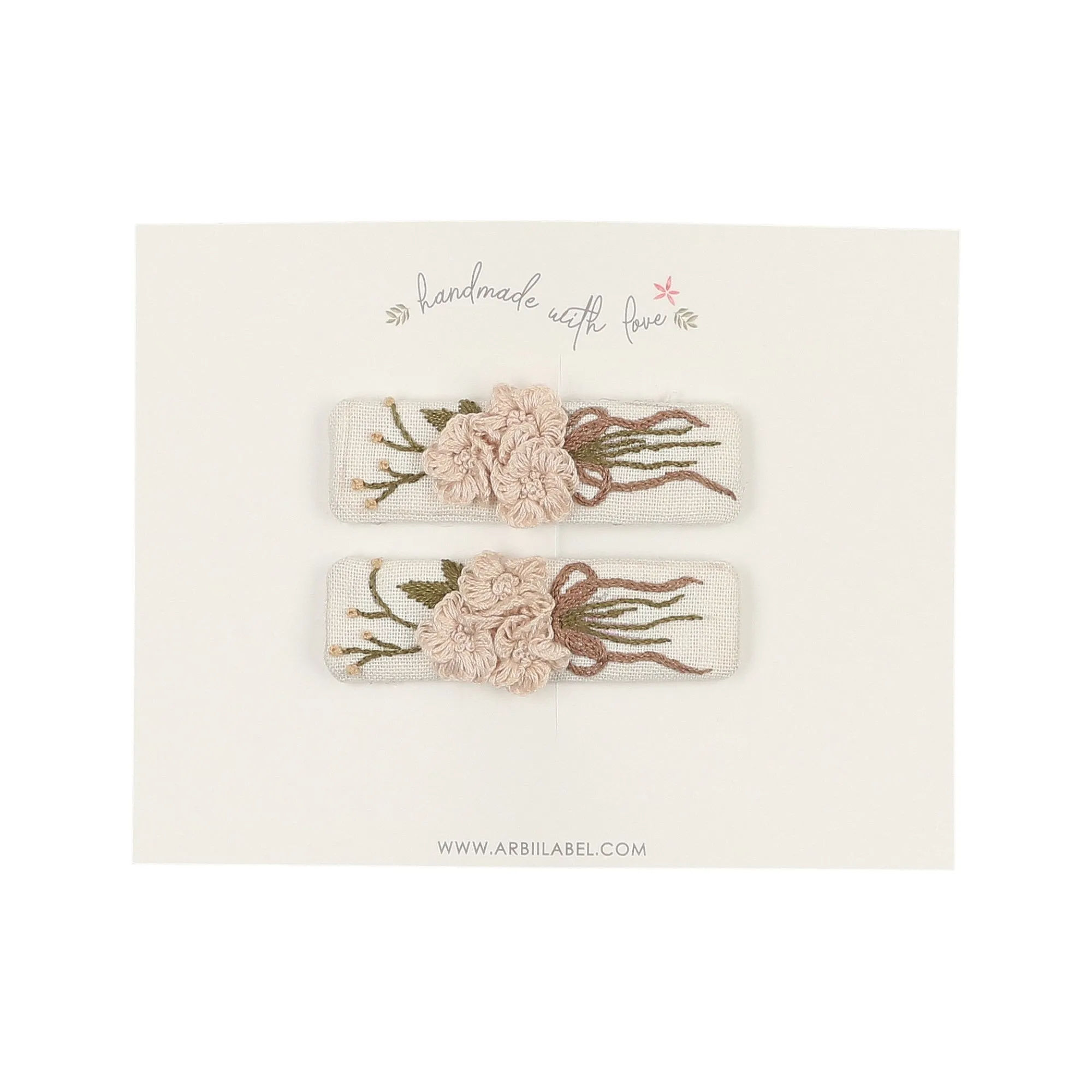Rich Cluster Embroidered Clips