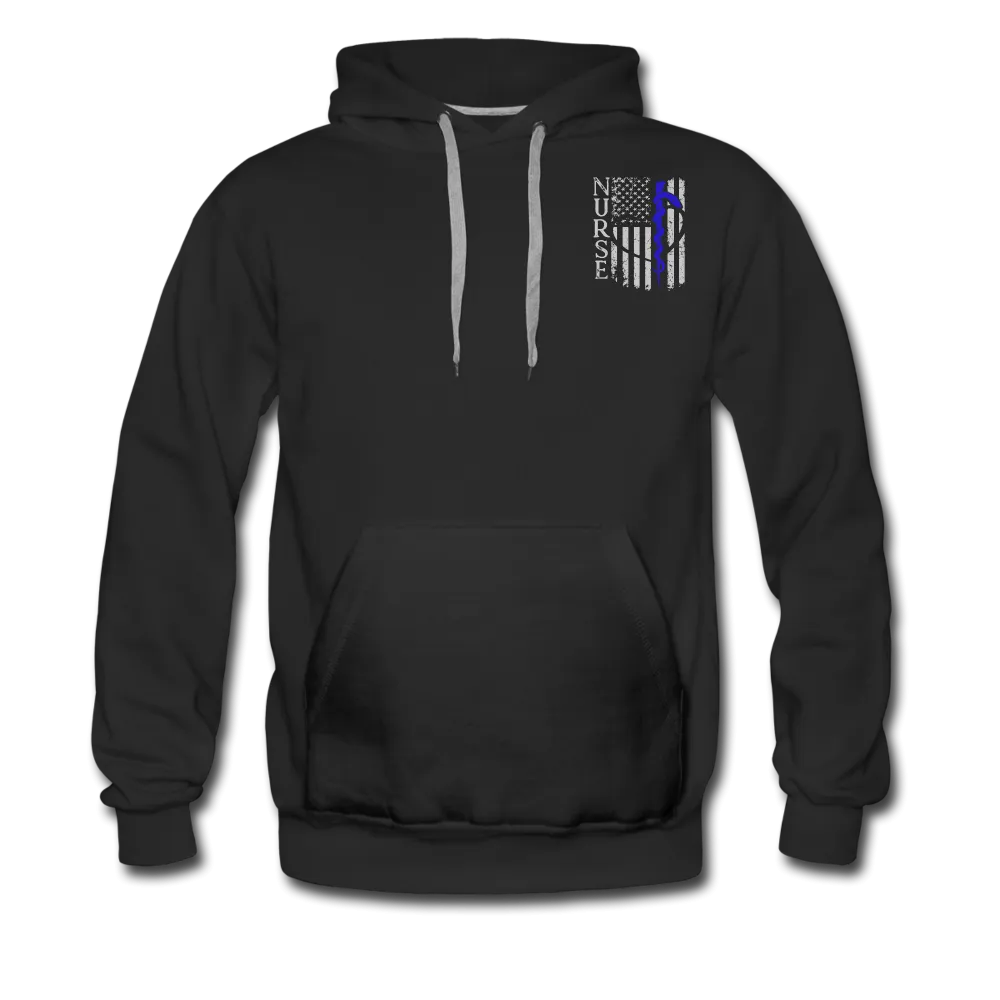 Rod of Asclepius Nurse Flag Men’s Premium Hoodie