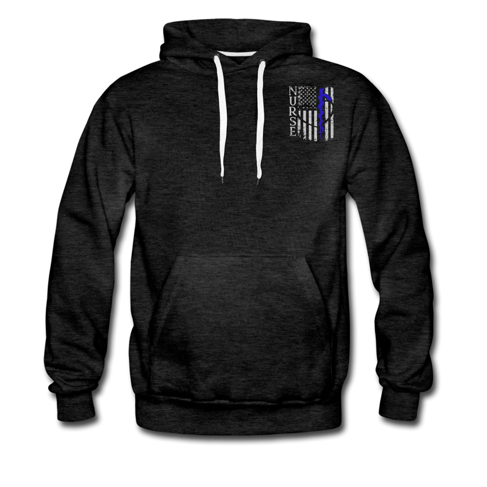 Rod of Asclepius Nurse Flag Men’s Premium Hoodie