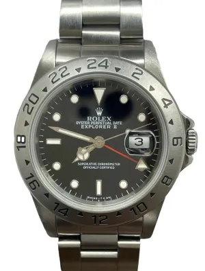 Rolex Explorer II 16570 Black Dial Automatic Men's Watch