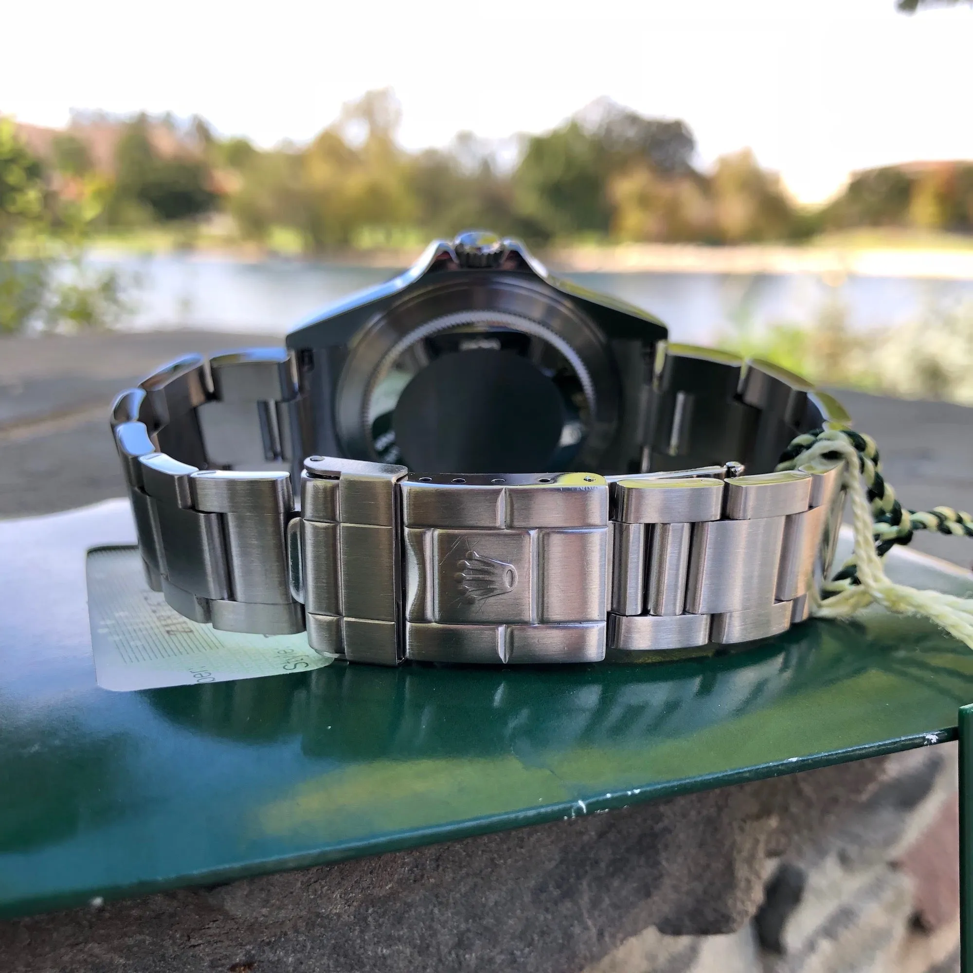 Rolex Explorer II 16570 Black Stainless Steel GMT Oyster Z Serial Wristwatch Box & Papers Circa 2006