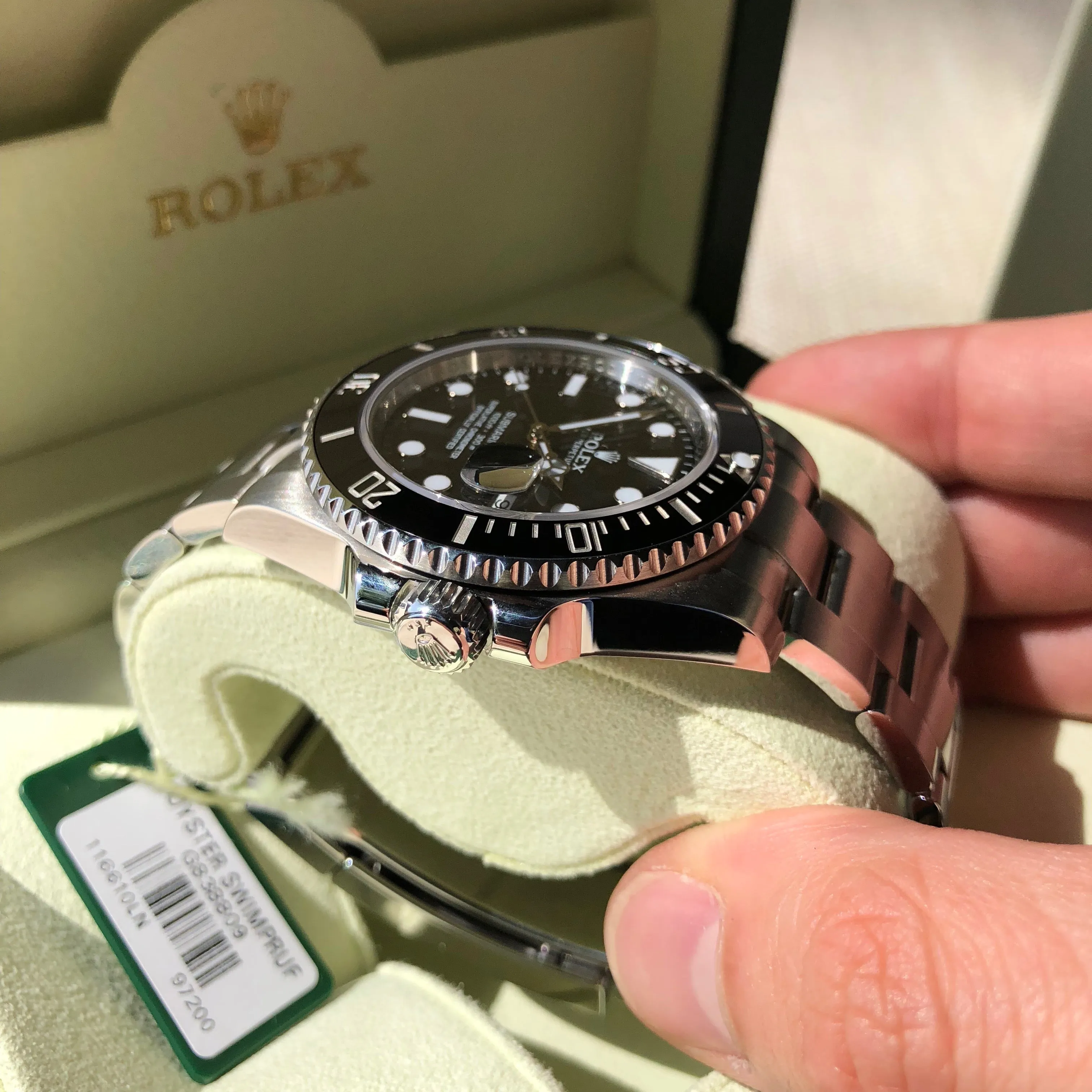 Rolex Submariner Date 116610 LN Stainless Steel Ceramic Wristwatch Box & Papers