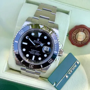 Rolex Submariner Date 116610 LN Stainless Steel Ceramic Wristwatch Box & Papers