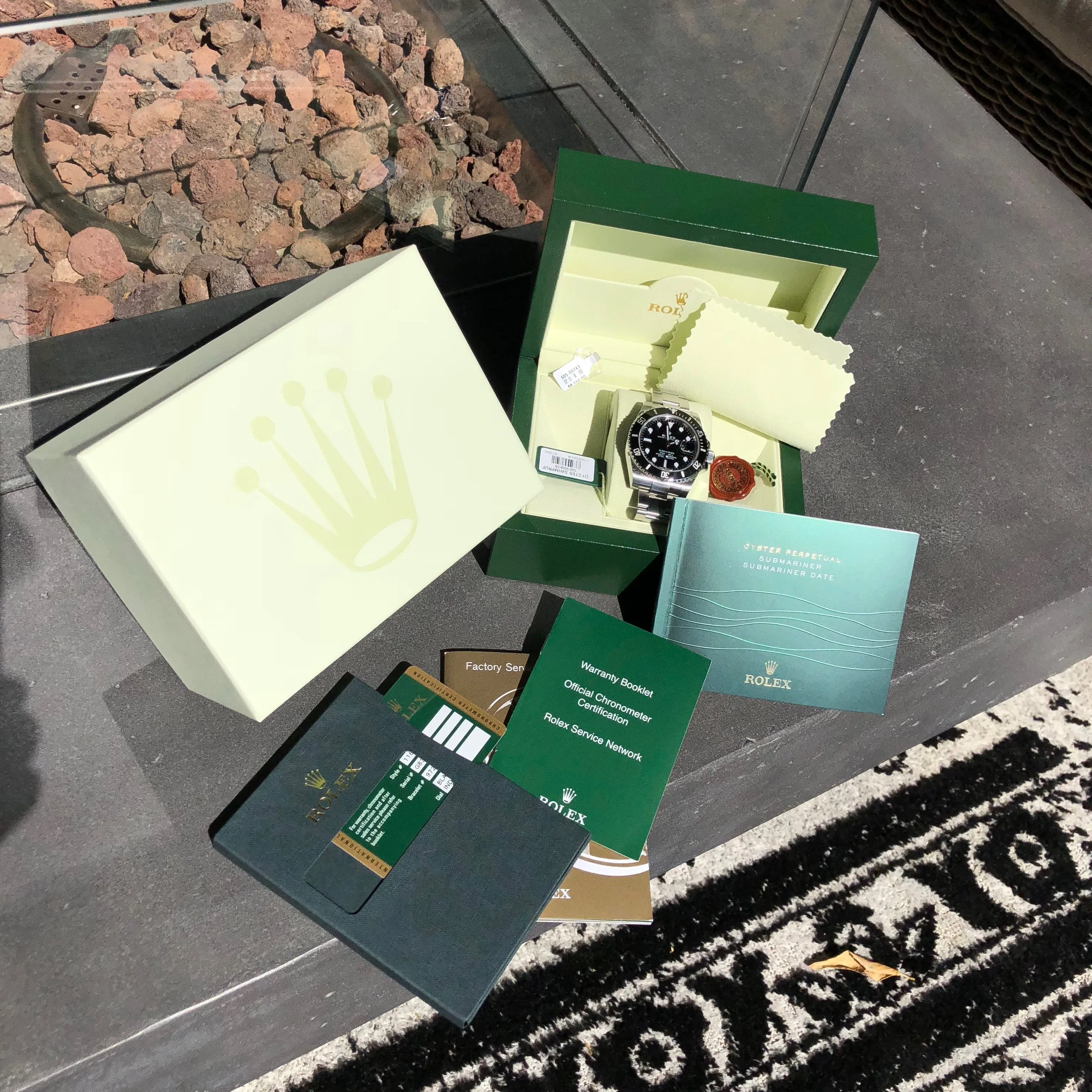 Rolex Submariner Date 116610 LN Stainless Steel Ceramic Wristwatch Box & Papers
