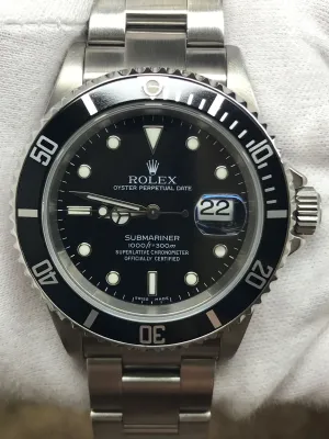 Rolex Submariner Date SEL 16610 Black Dial Automatic Men's Watch