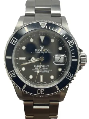 Rolex Submariner Date SEL 16610 Black Dial Automatic Men's Watch