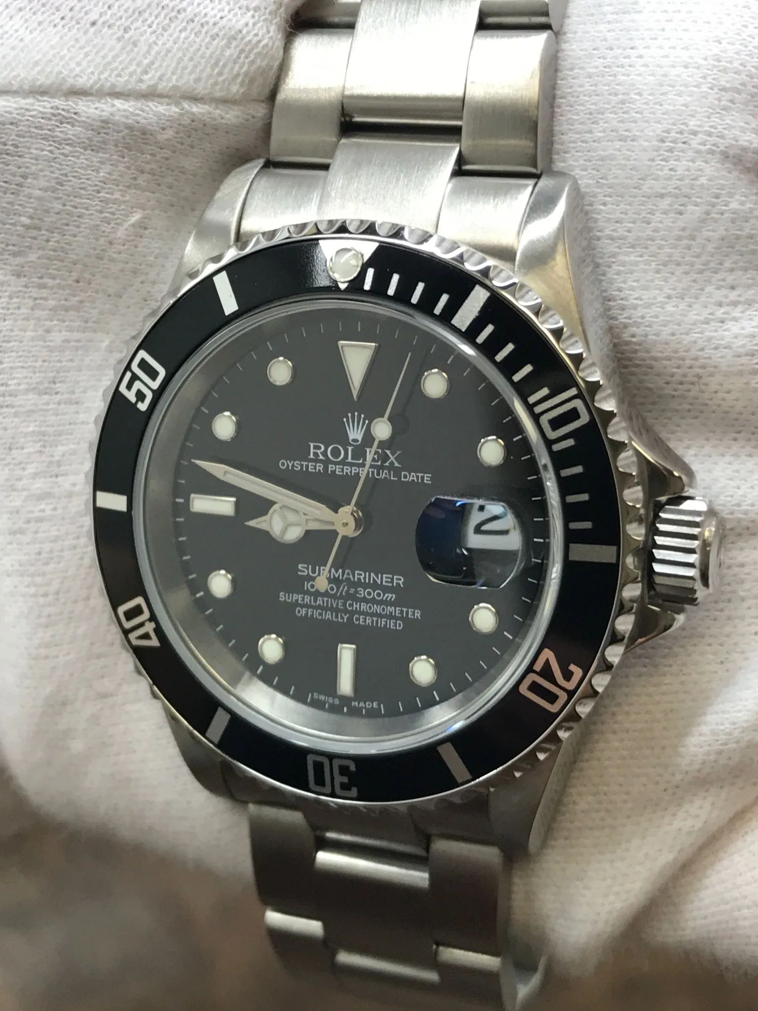 Rolex Submariner Date SEL 16610 Black Dial Automatic Men's Watch