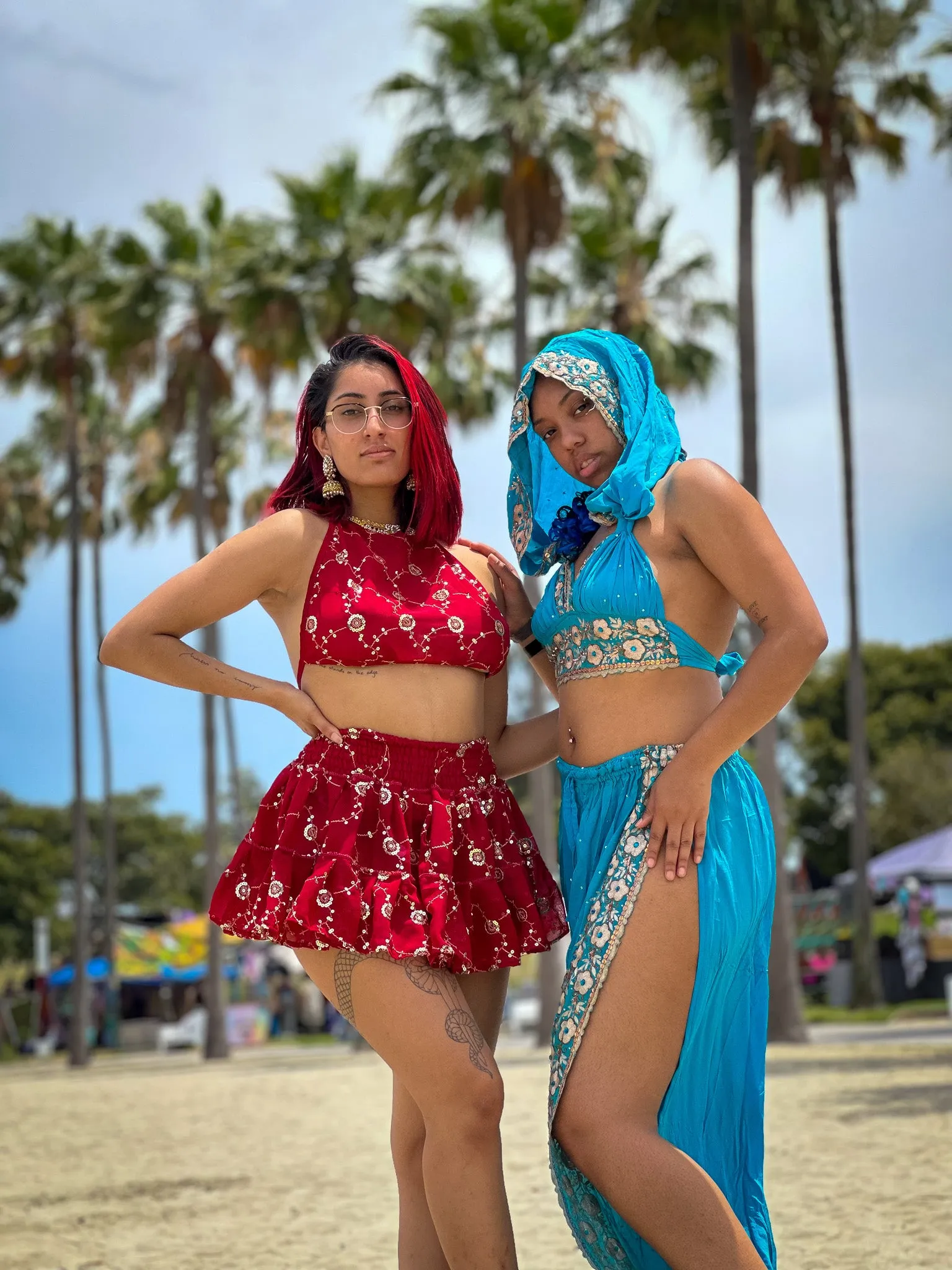 Rose Rani Micro Mini Skirt Set