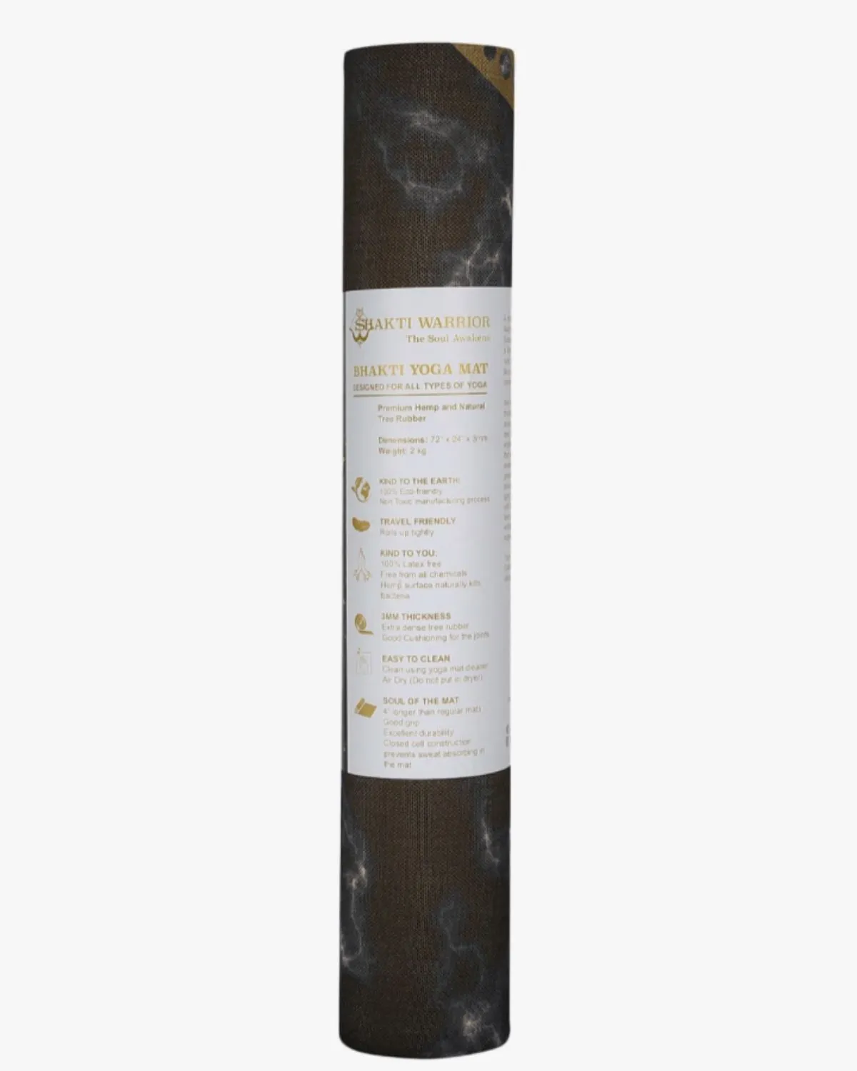 Sahasrara Hemp Yoga Mat - 100% Biodegradable