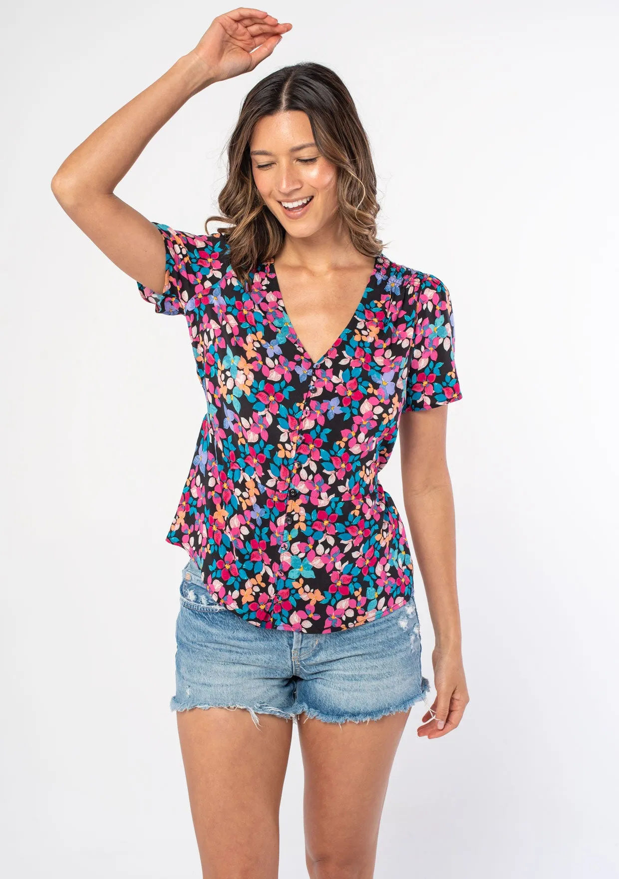 Say No More Peplum Top