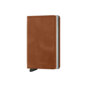 Secrid Slim Wallet Vintage Cognac-Silver